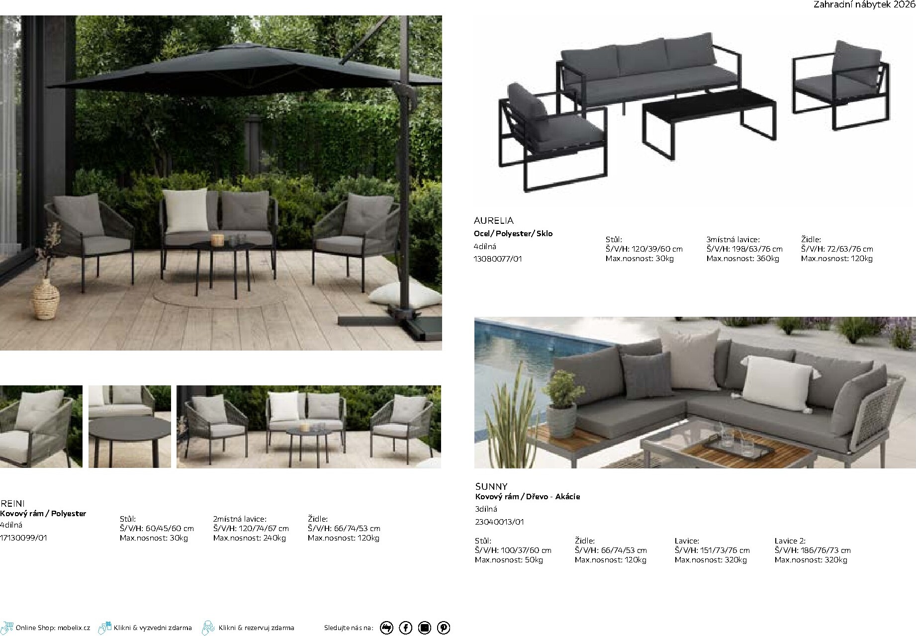 mobelix - Möbelix - Zahradní nábytek leták platný od čtvrtka 01.01.2026 do čtvrtka 31.12.2026 - page: 13