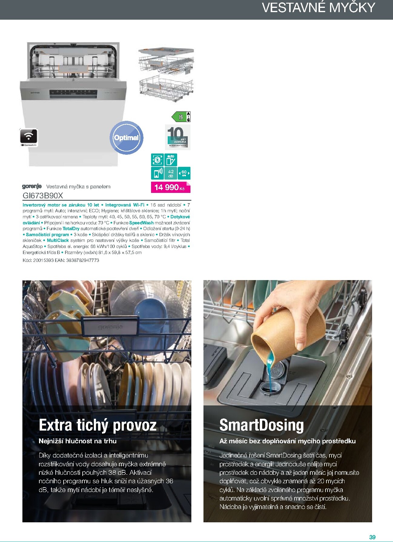 mobelix - Aktuální Möbelix - Gorenje leták platný od čtvrtka 01.01.2026 do čtvrtka 31.12.2026 - page: 39