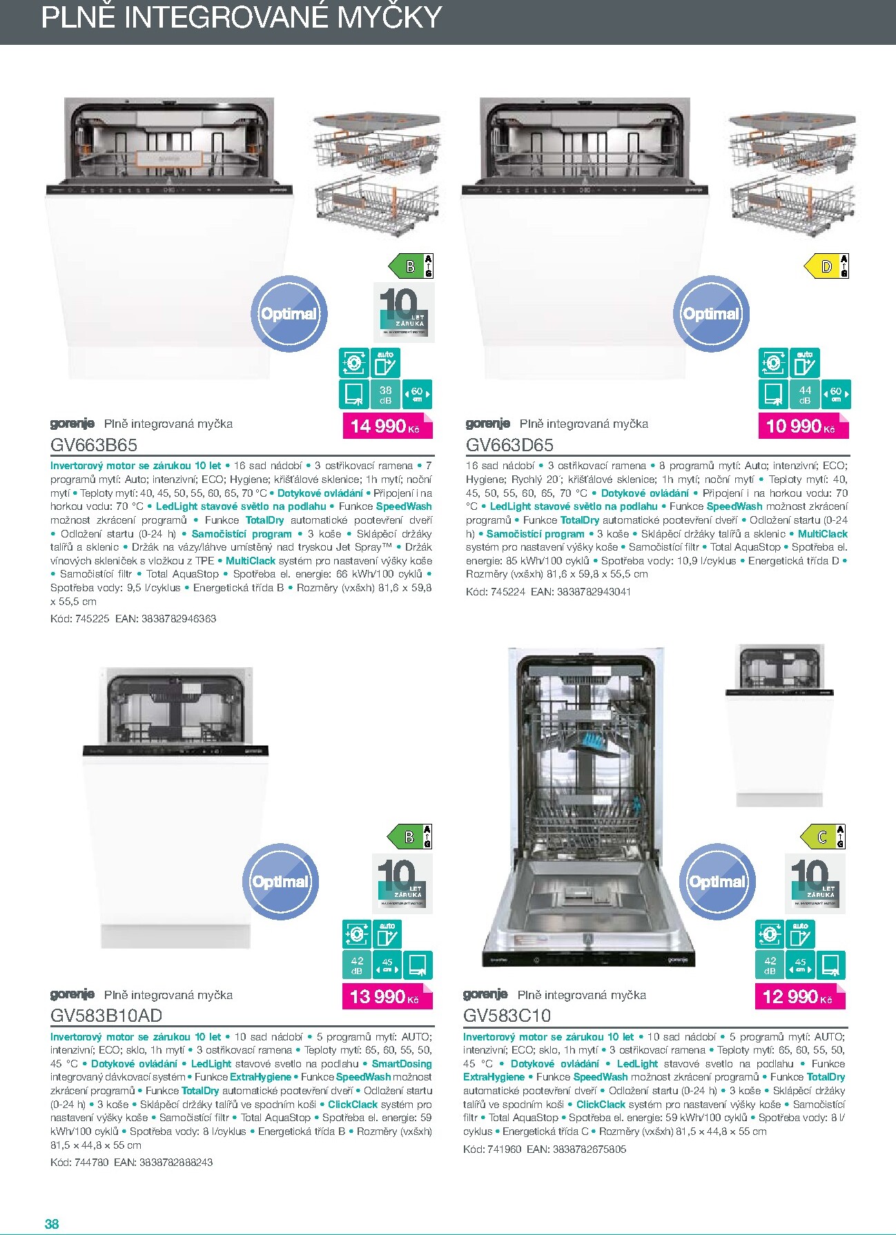 mobelix - Aktuální Möbelix - Gorenje leták platný od čtvrtka 01.01.2026 do čtvrtka 31.12.2026 - page: 38