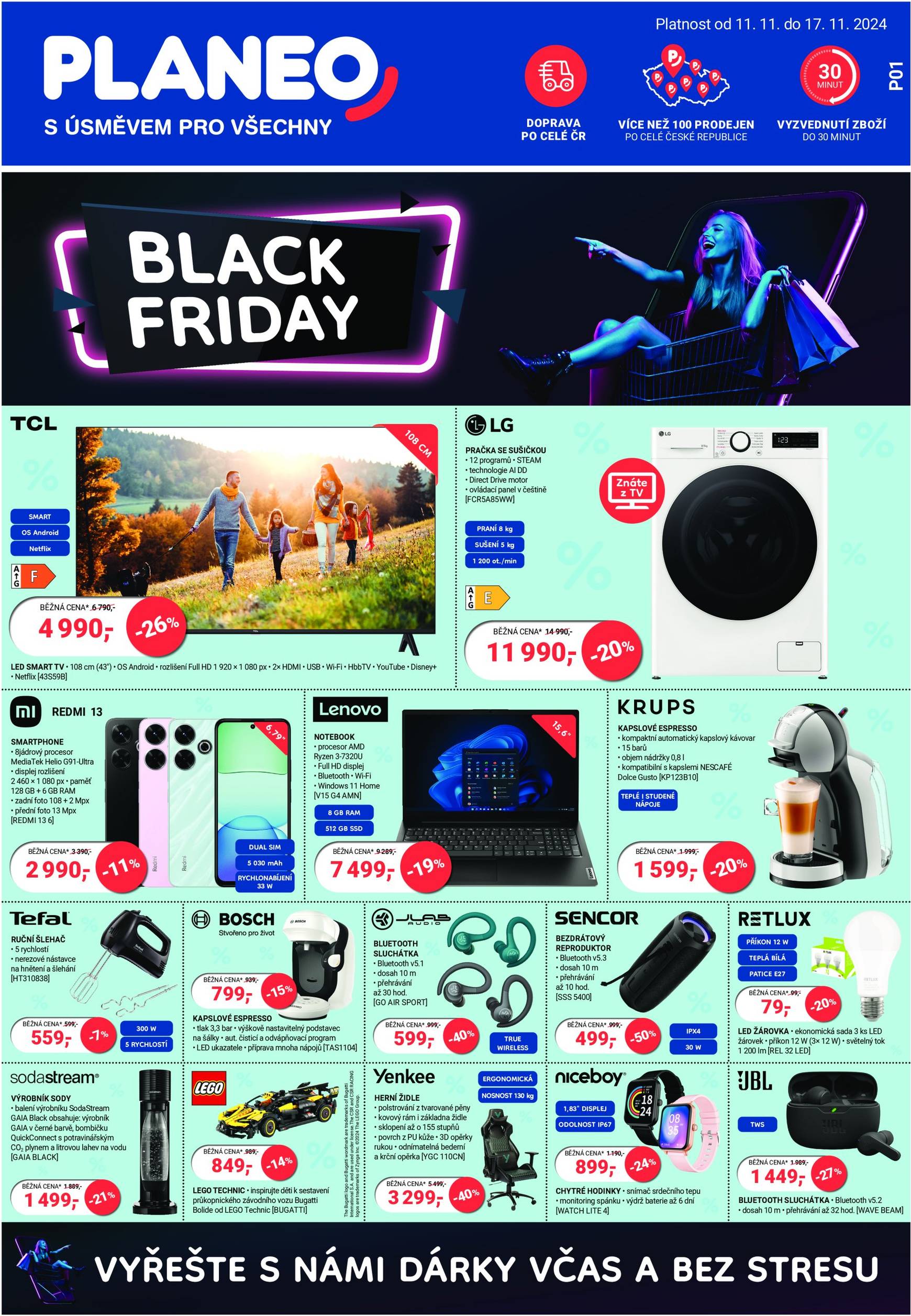 planeo-elektro - Leták Planeo - Black Friday od 11.11. do 17.11.