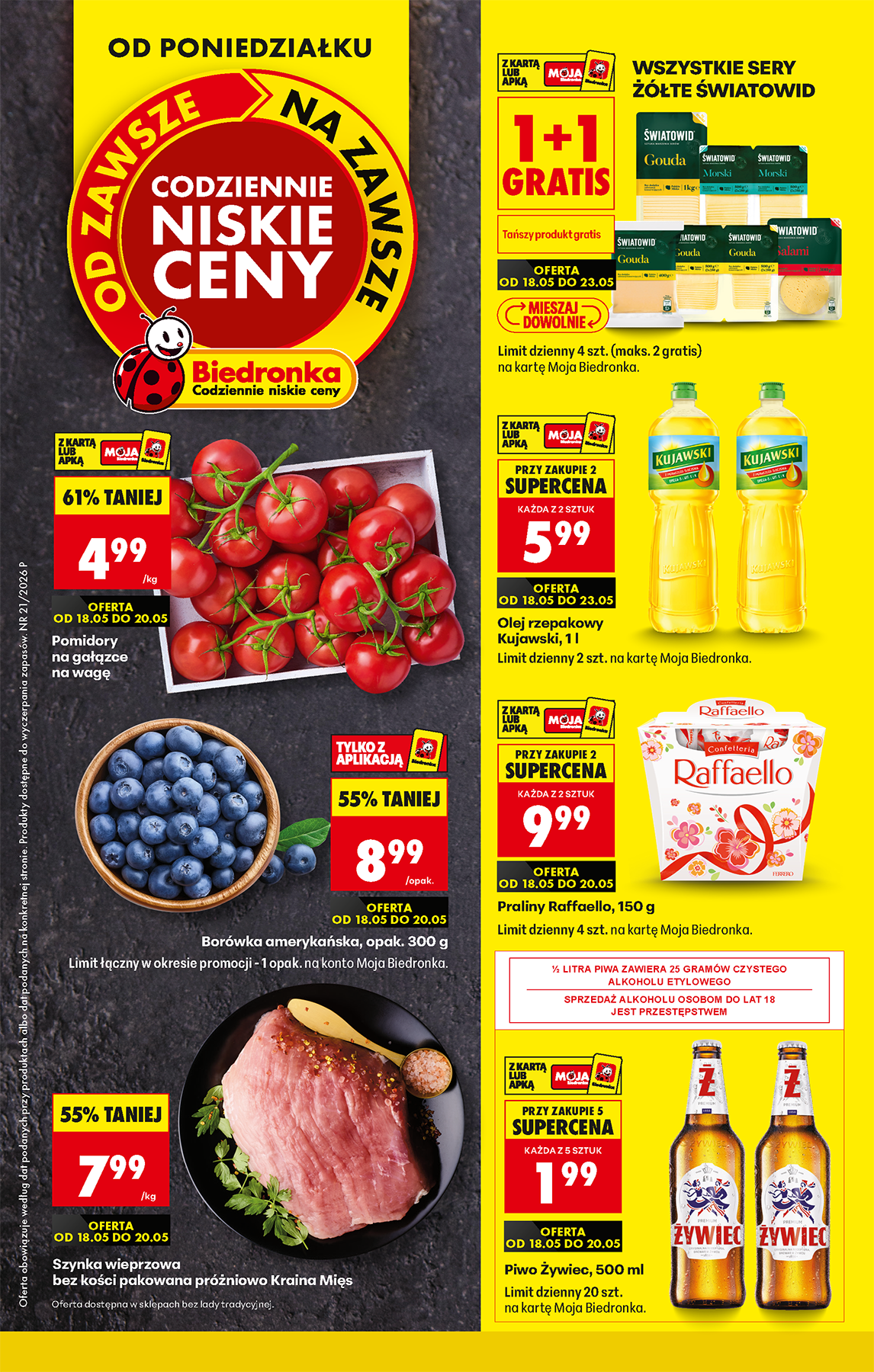 biedronka - Aktuální Biedronka leták platný od pondělí 18.05.2026 do soboty 23.05.2026