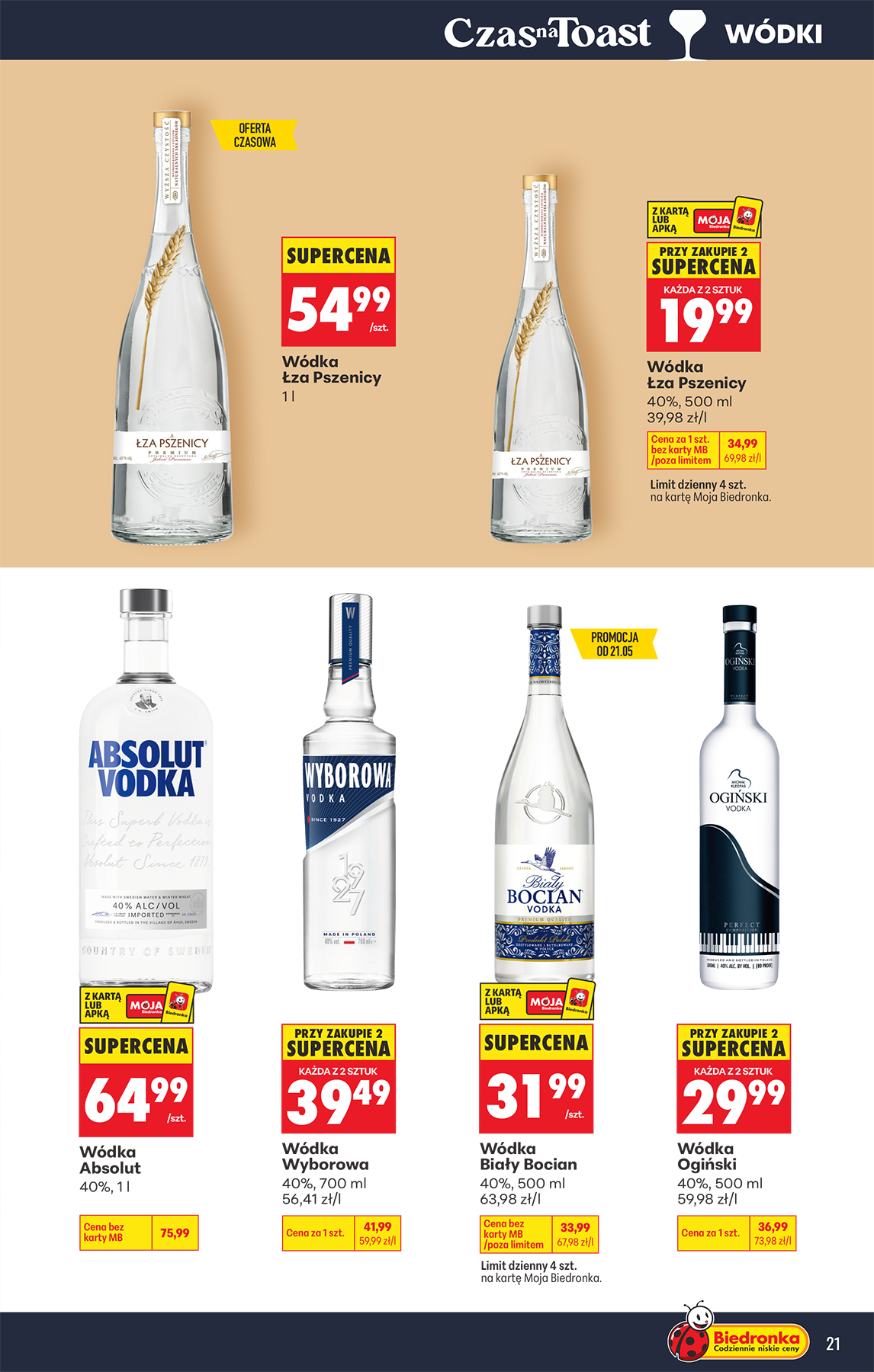 biedronka - Aktuální Biedronka - Alkohol leták platný od pondělí 18.05.2026 do soboty 30.05.2026 - page: 21