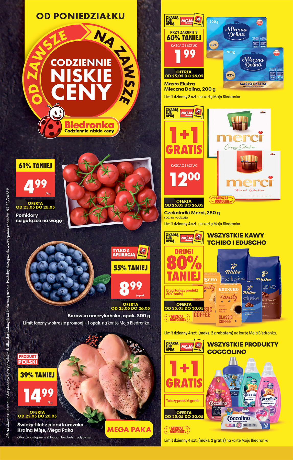 biedronka - Aktuální Biedronka leták platný od pondělí 25.05.2026 do soboty 30.05.2026