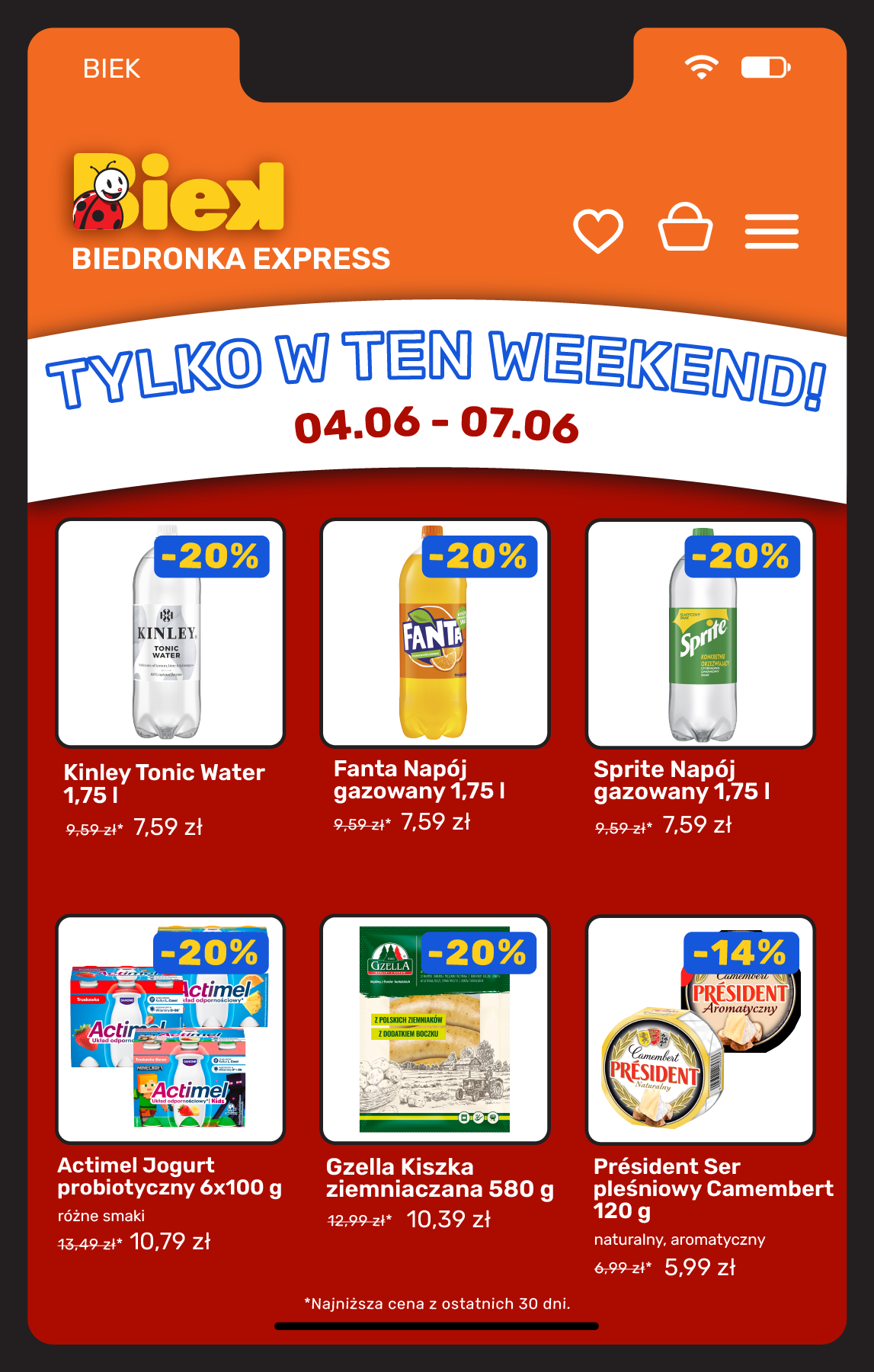 biedronka - Aktuální Biedronka - Express leták platný od čtvrtka 04.06.2026 do neděle 07.06.2026 - page: 4