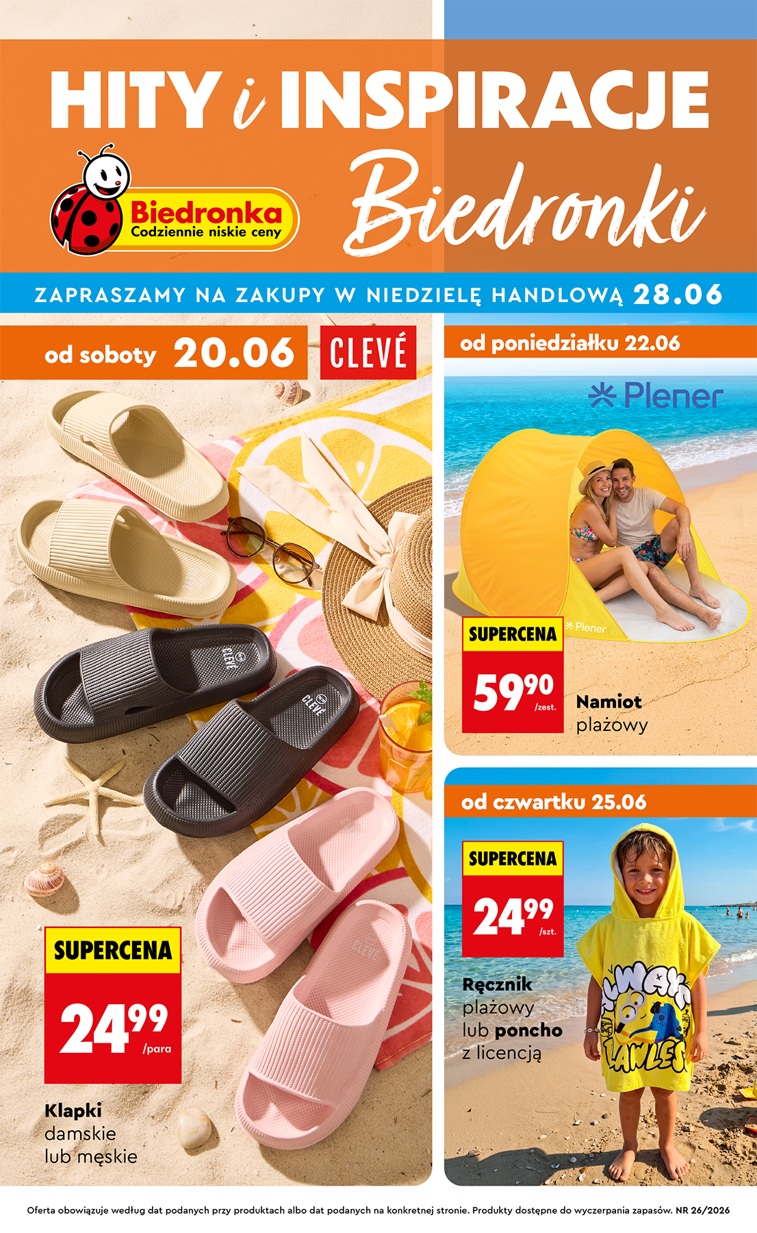biedronka - Biedronka - Hity i inspiracje leták na příští týden od soboty 20.06.2026 do soboty 04.07.2026