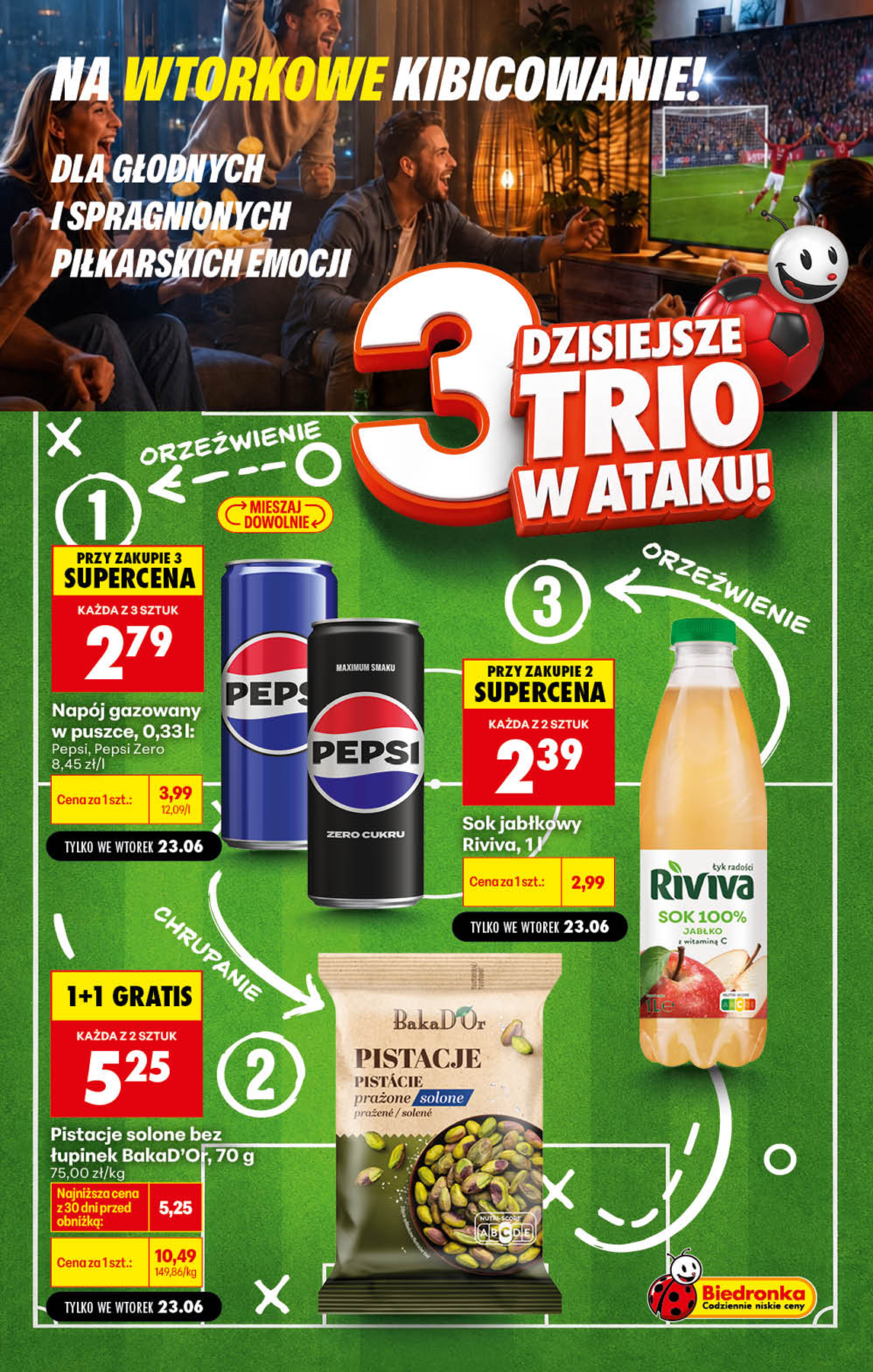 biedronka - Aktuální Biedronka - Football leták platný od úterý 23.06.2026 do úterý 30.06.2026