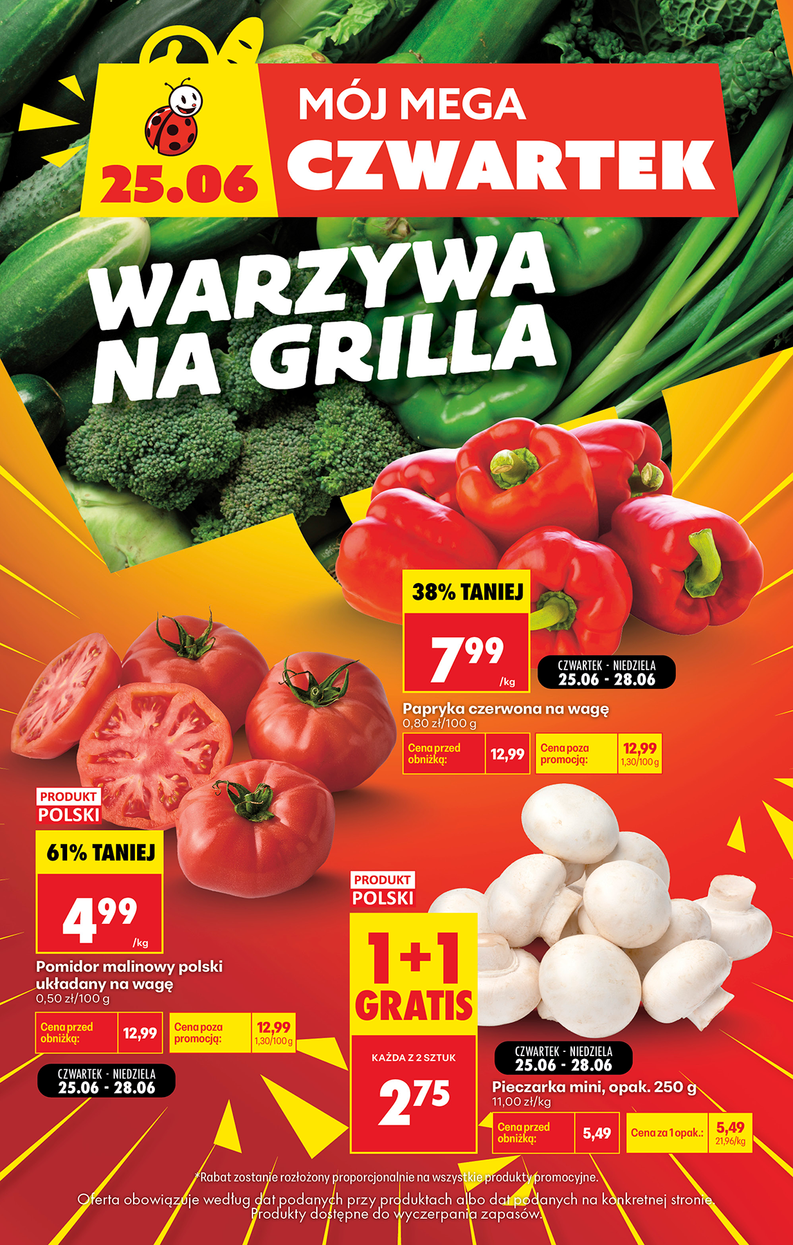 biedronka - Aktuální Biedronka - Mój Mega Czwartek leták platný od čtvrtka 25.06.2026