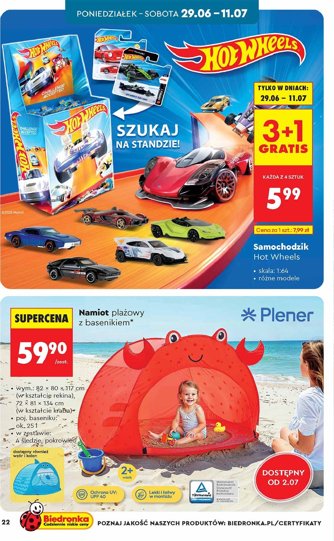 biedronka - Biedronka - Hity i inspiracje leták na příští týden od soboty 27.06.2026 do soboty 11.07.2026 - page: 22