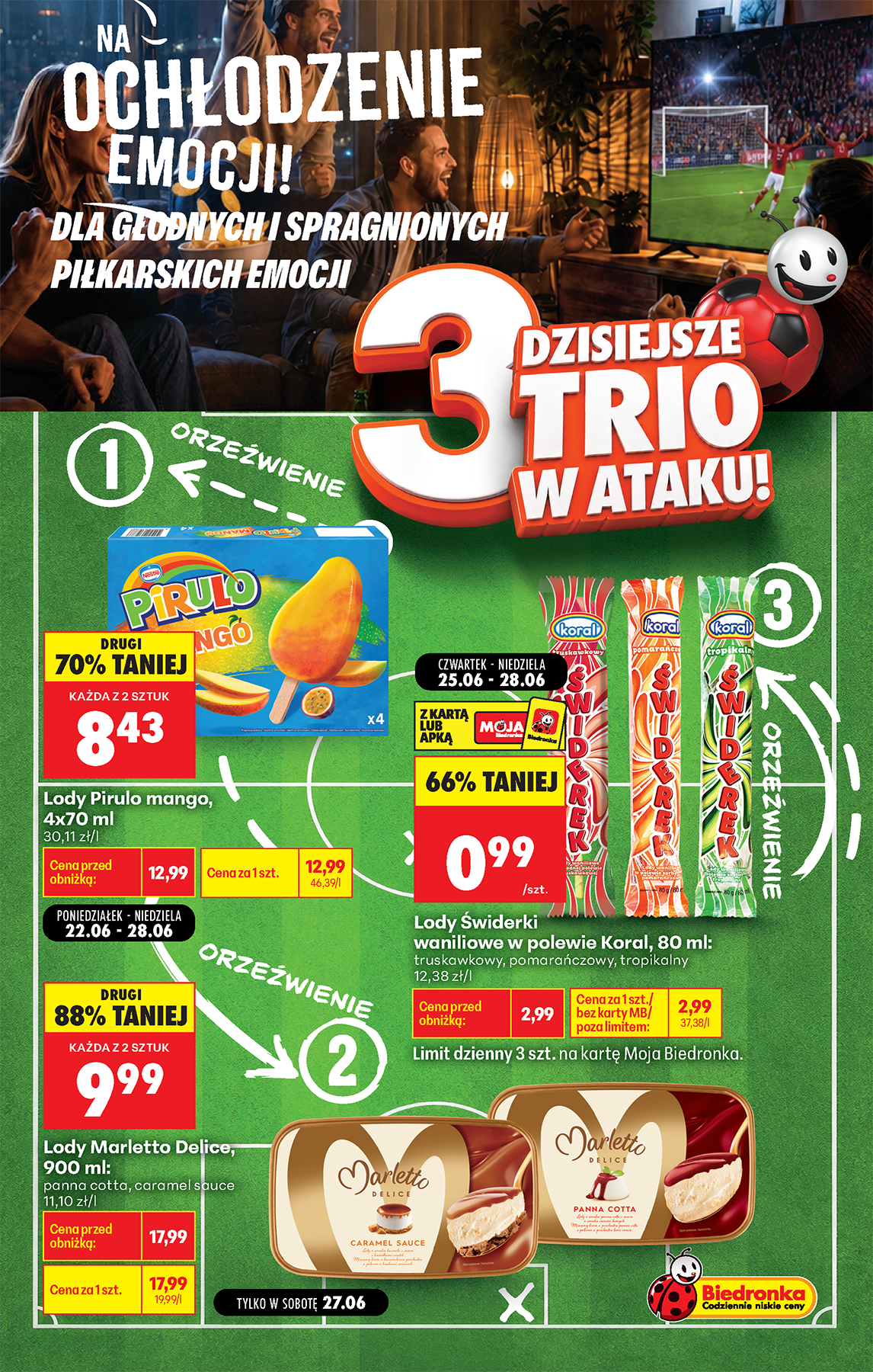 biedronka - Aktuální Biedronka - Football leták platný od čtvrtka 25.06.2026 do neděle 28.06.2026 - page: 1