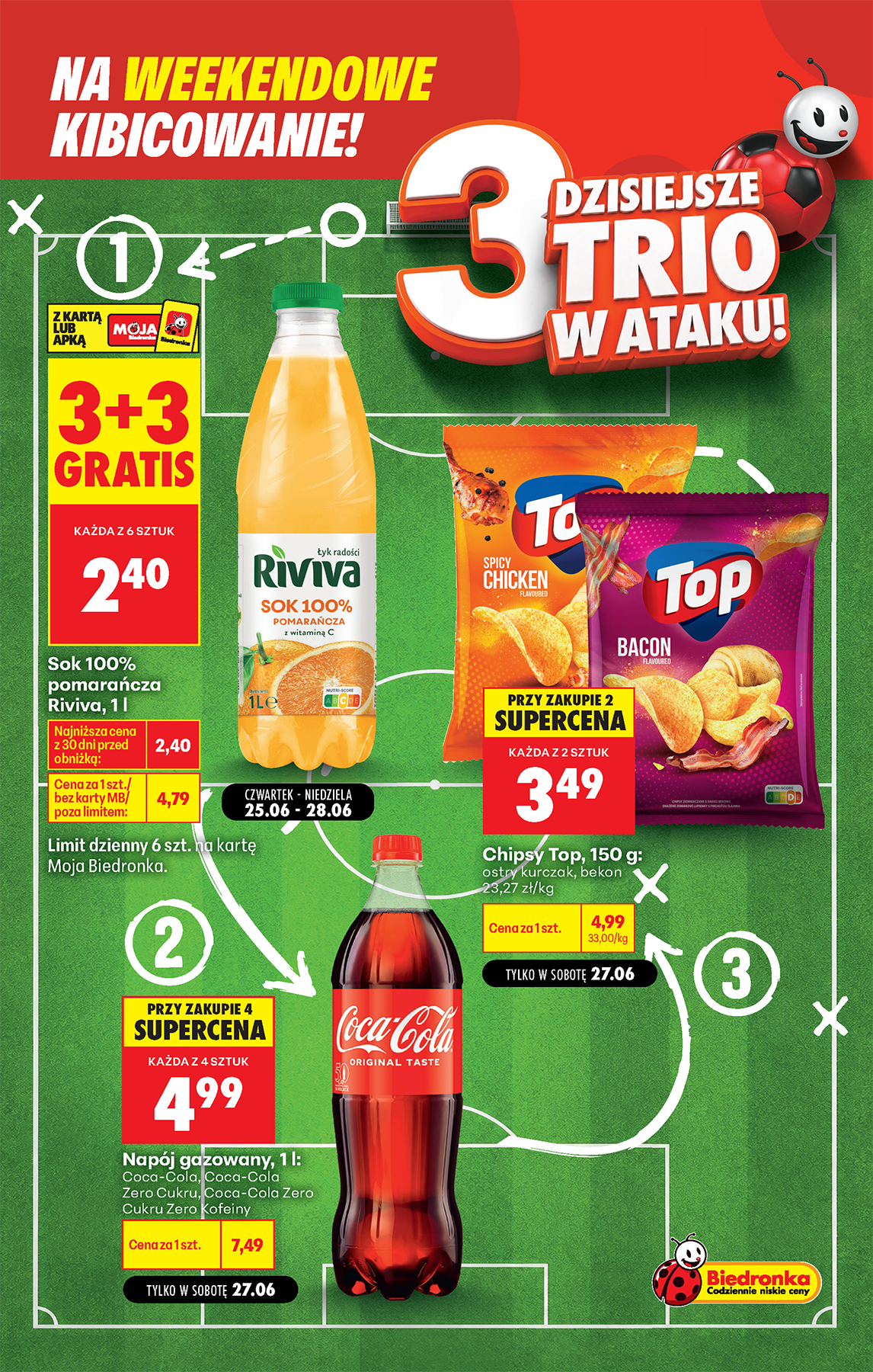 biedronka - Aktuální Biedronka - Football leták platný od čtvrtka 25.06.2026 do neděle 28.06.2026 - page: 3