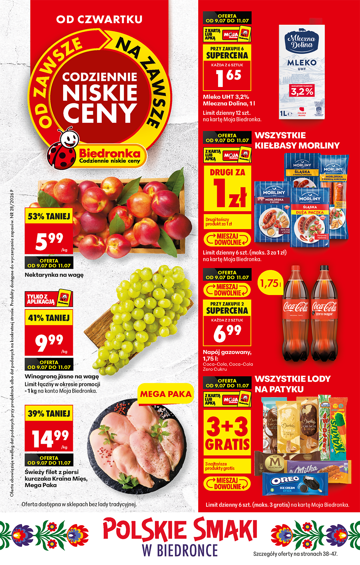 biedronka - Aktuální Biedronka leták platný od čtvrtka 09.07.2026 do středy 15.07.2026
