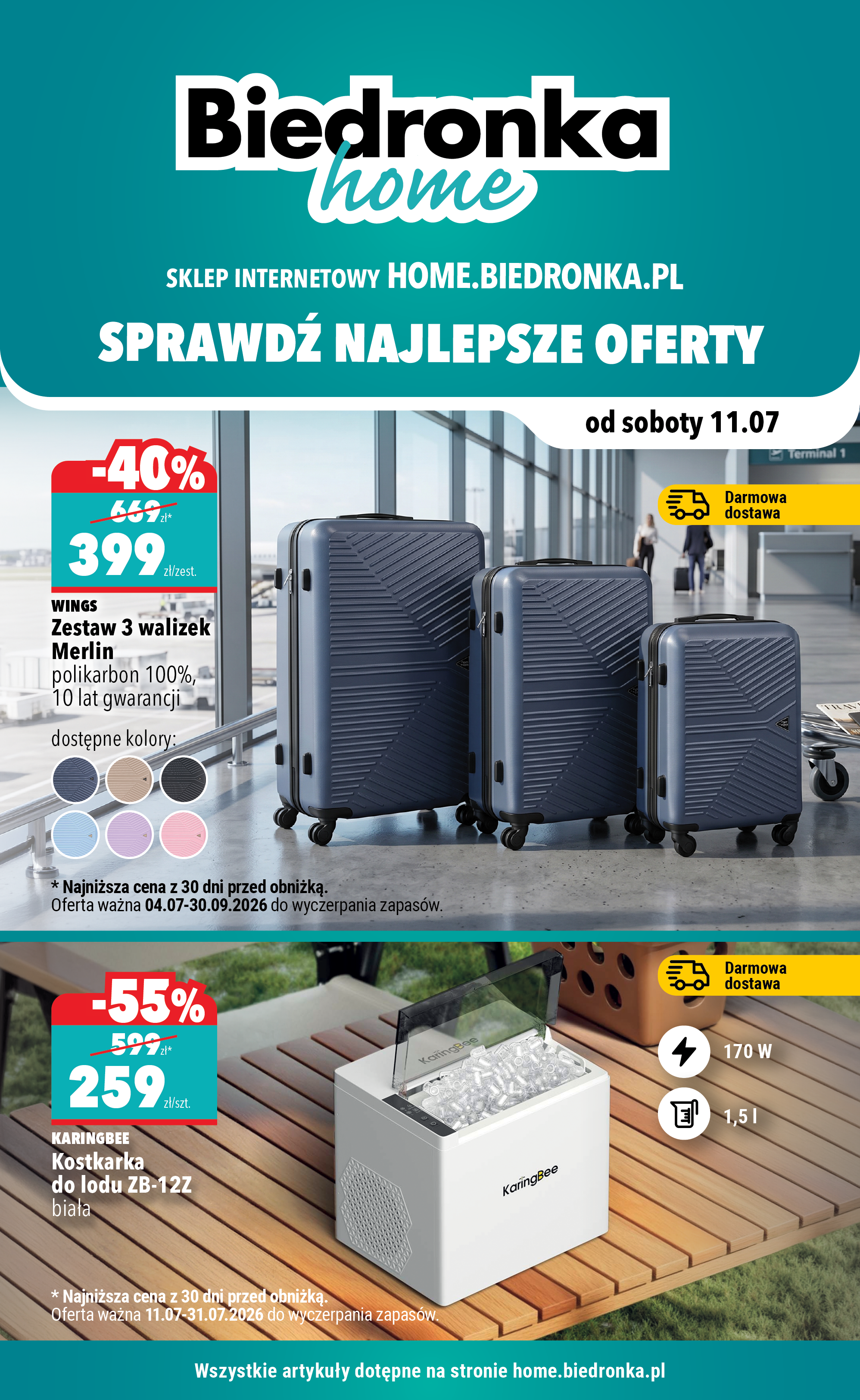 biedronka - Aktuální Biedronka - Home leták platný od soboty 11.07.2026 do pátku 31.07.2026 - page: 1