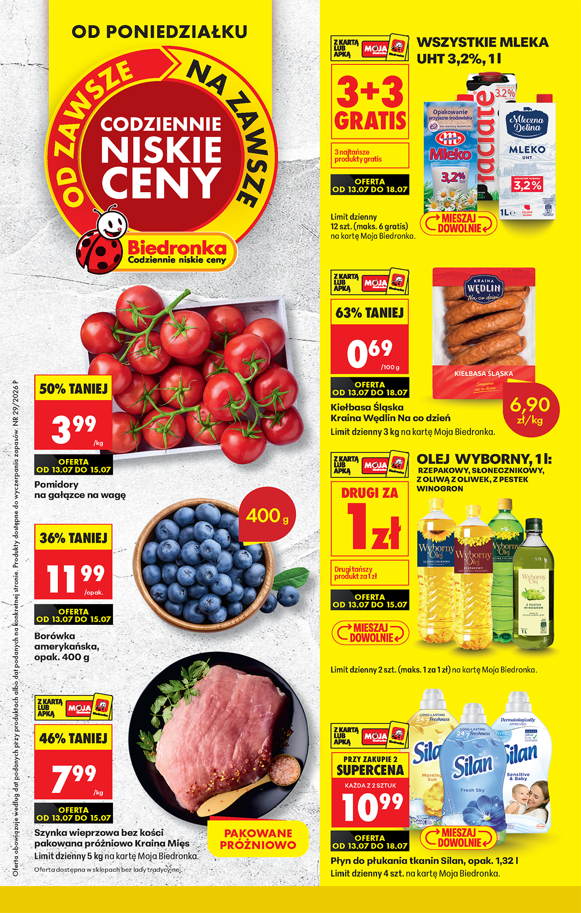 biedronka - Aktuální Biedronka leták platný od pondělí 13.07.2026 do soboty 18.07.2026