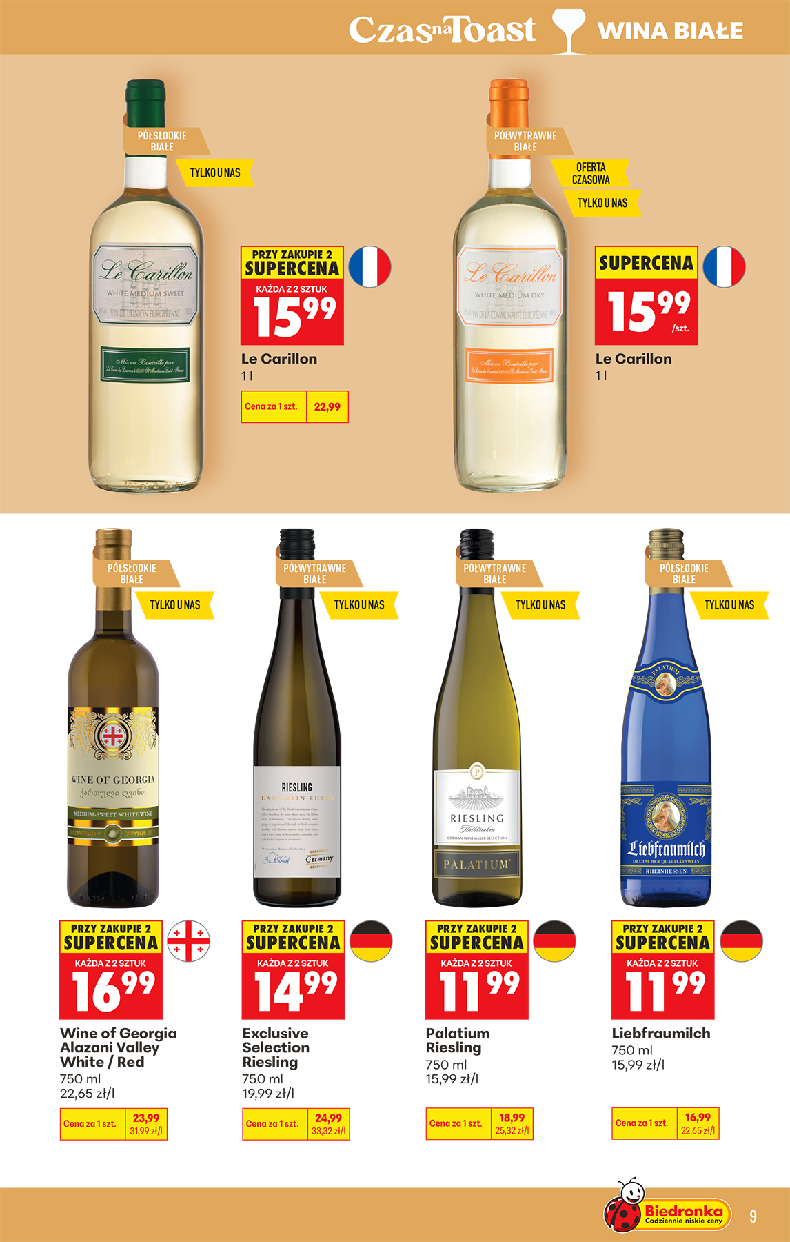 biedronka - Aktuální Biedronka - Alkohol leták platný od pondělí 13.07.2026 do soboty 25.07.2026 - page: 9