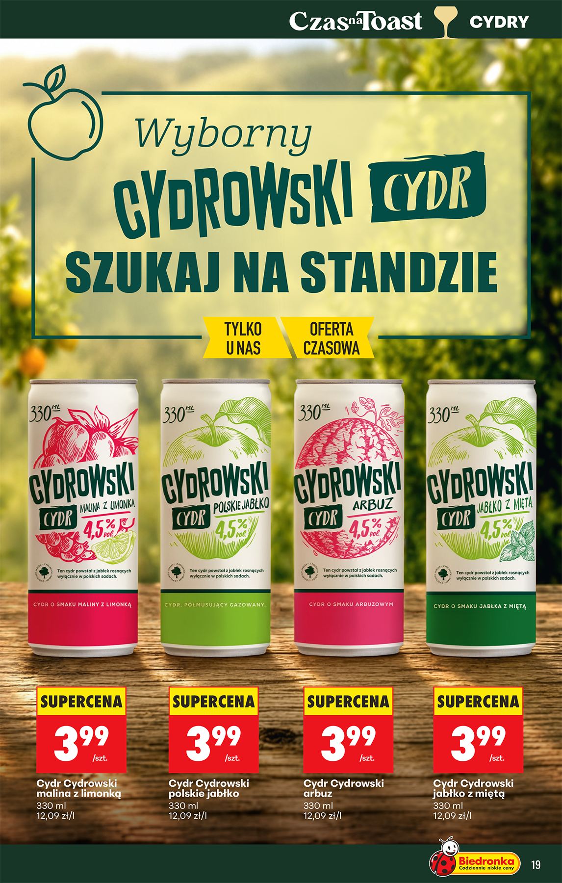 biedronka - Aktuální Biedronka - Alkohol leták platný od pondělí 13.07.2026 do soboty 25.07.2026 - page: 19