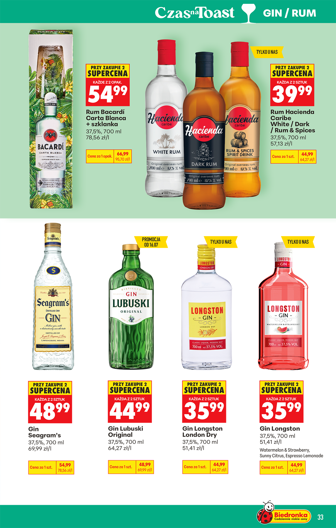 biedronka - Aktuální Biedronka - Alkohol leták platný od pondělí 13.07.2026 do soboty 25.07.2026 - page: 33