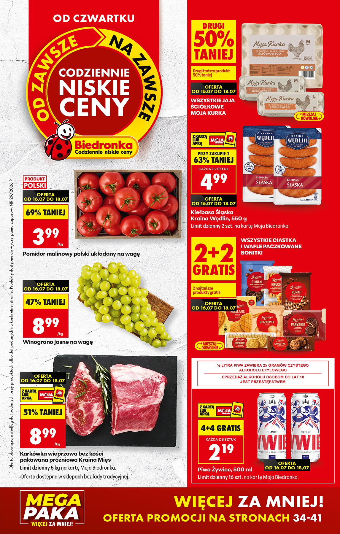 biedronka - Aktuální Biedronka leták platný od čtvrtka 16.07.2026 do středy 22.07.2026