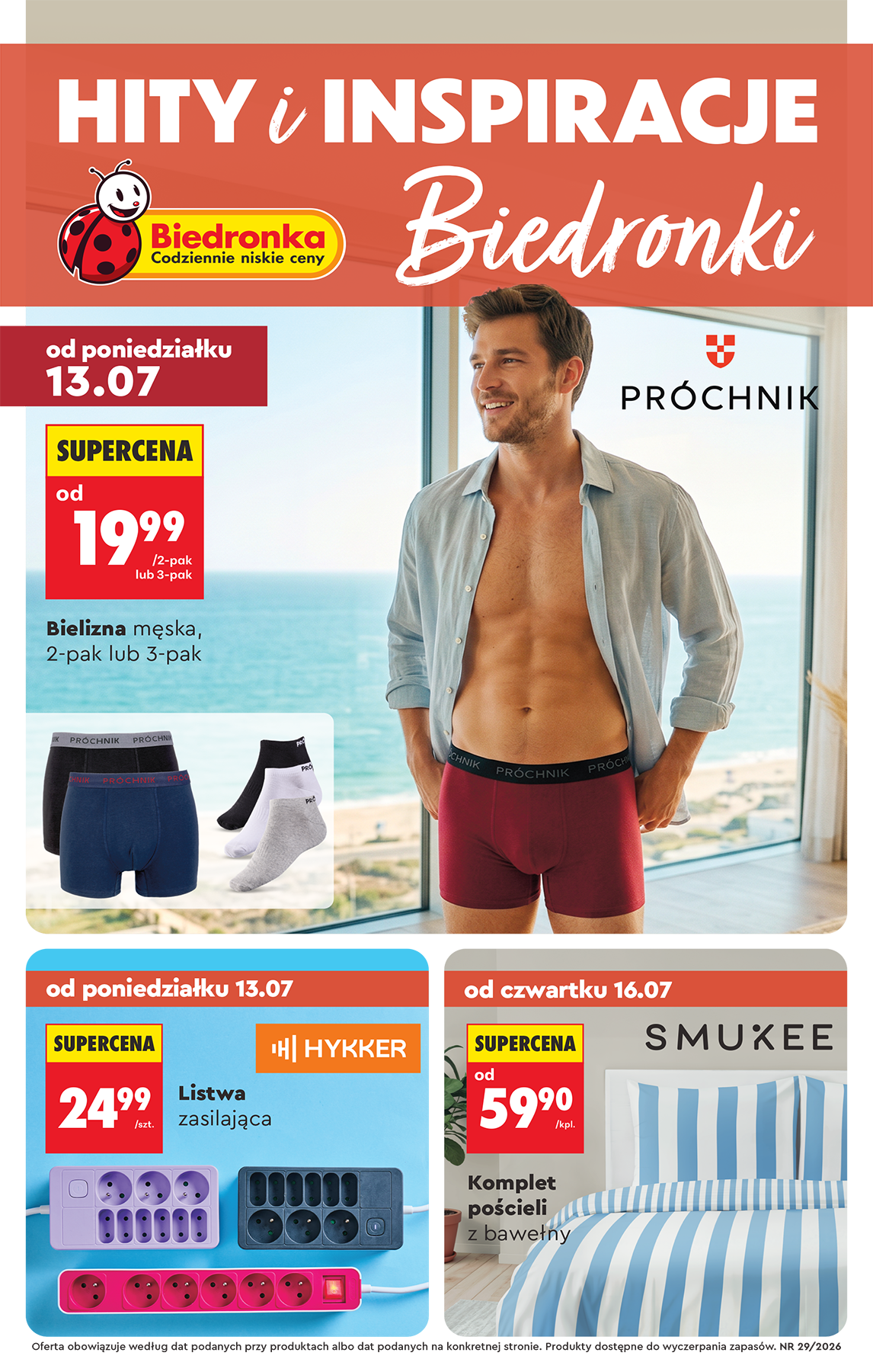 biedronka - Aktuální Biedronka - Hity i inspiracje leták platný od pondělí 13.07.2026 do středy 29.07.2026