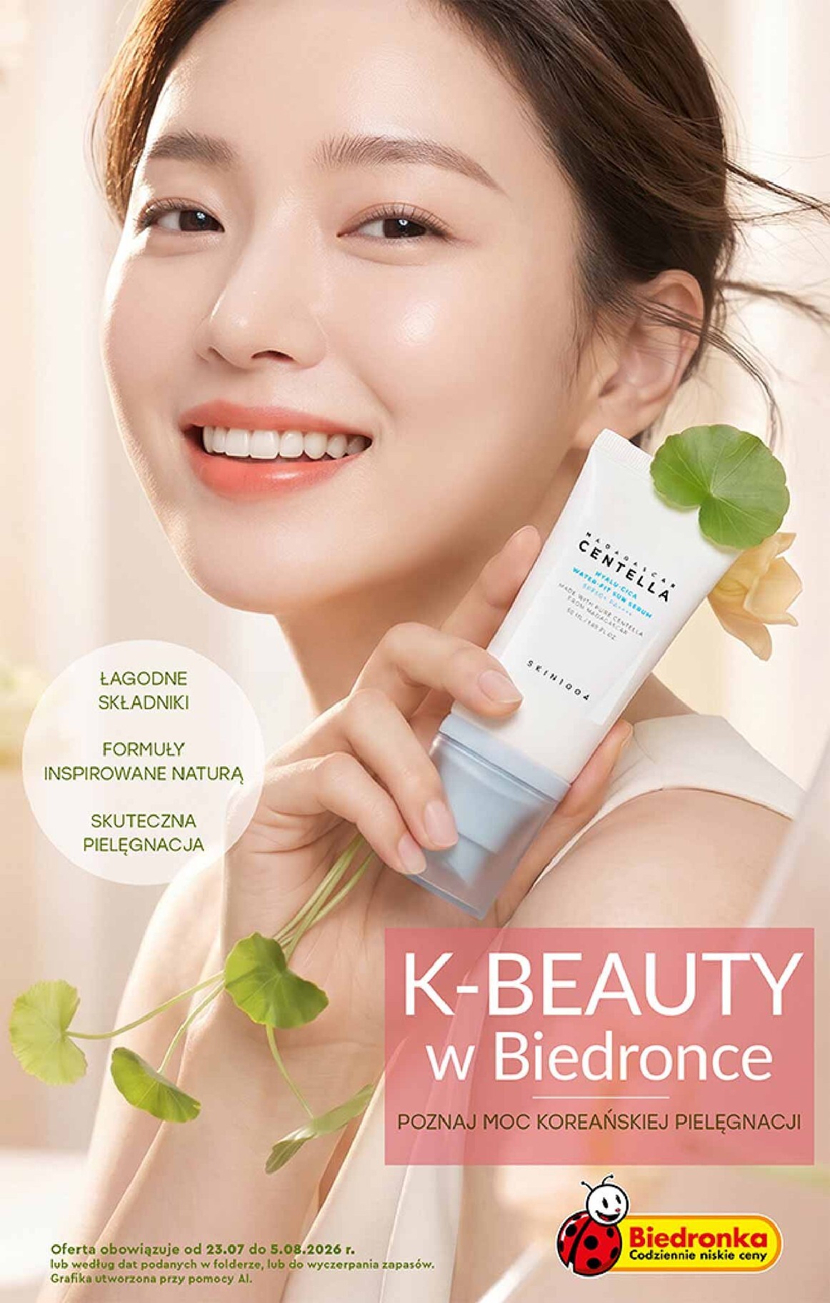 biedronka - Aktuální Biedronka - K- Beauty leták platný od čtvrtka 23.07.2026 do středy 05.08.2026