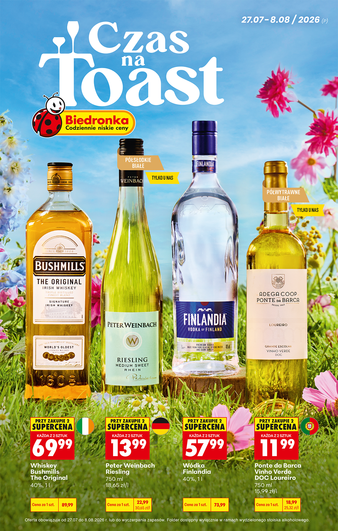 biedronka - Aktuální Biedronka - Czas na toast leták platný od pondělí 27.07.2026 do soboty 08.08.2026 - page: 1