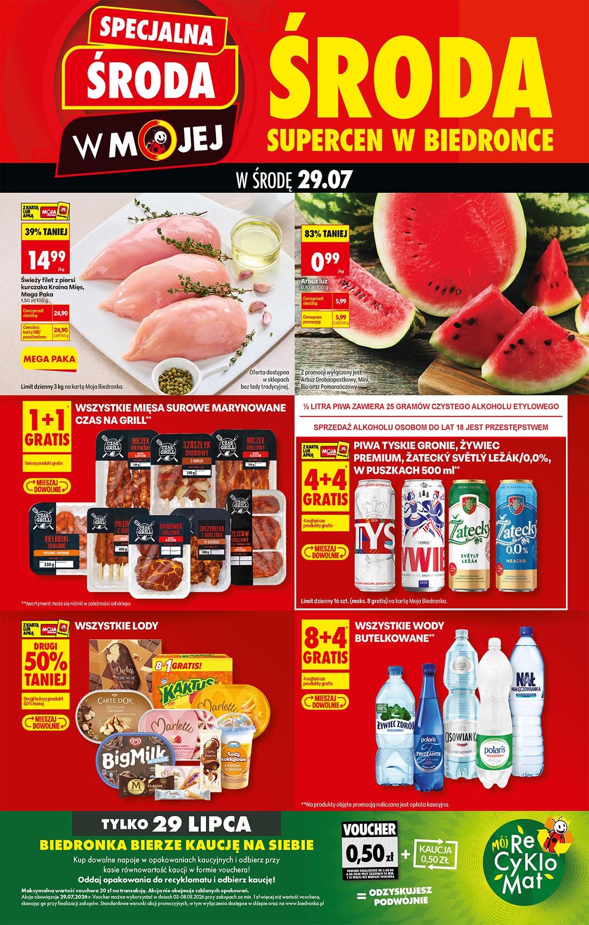 biedronka - Aktuální Biedronka - Středa leták platný od středy 29.07.2026