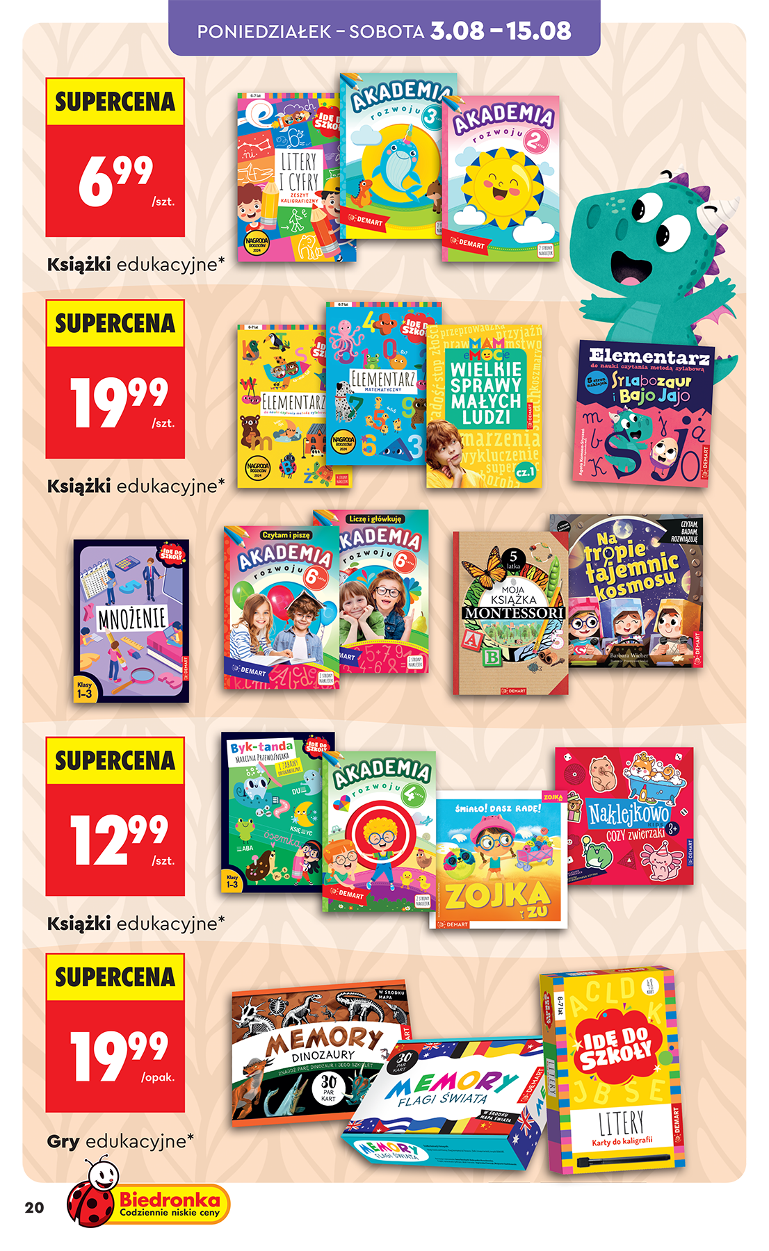 biedronka - Biedronka - Hity i inspiracje leták na příští týden od pondělí 03.08.2026 do soboty 15.08.2026 - page: 20