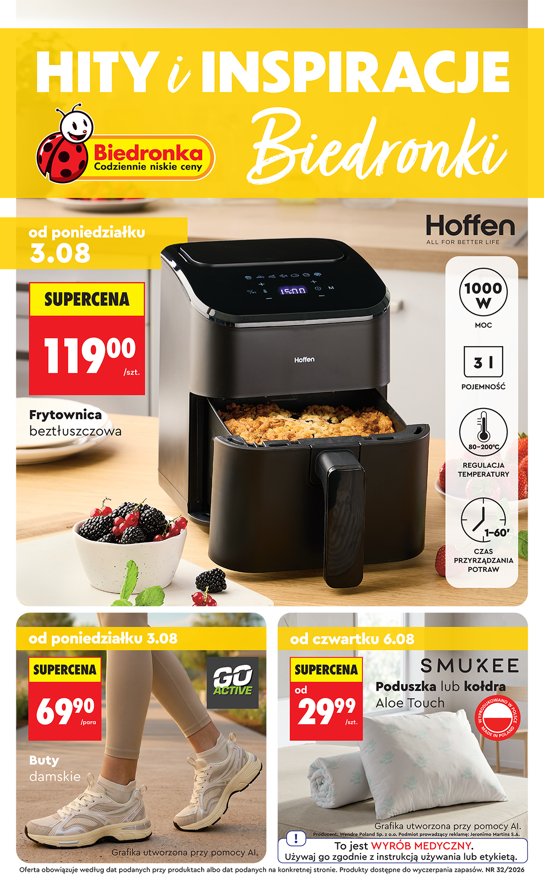 biedronka - Biedronka - Hity i inspiracje leták na příští týden od pondělí 03.08.2026 do soboty 15.08.2026