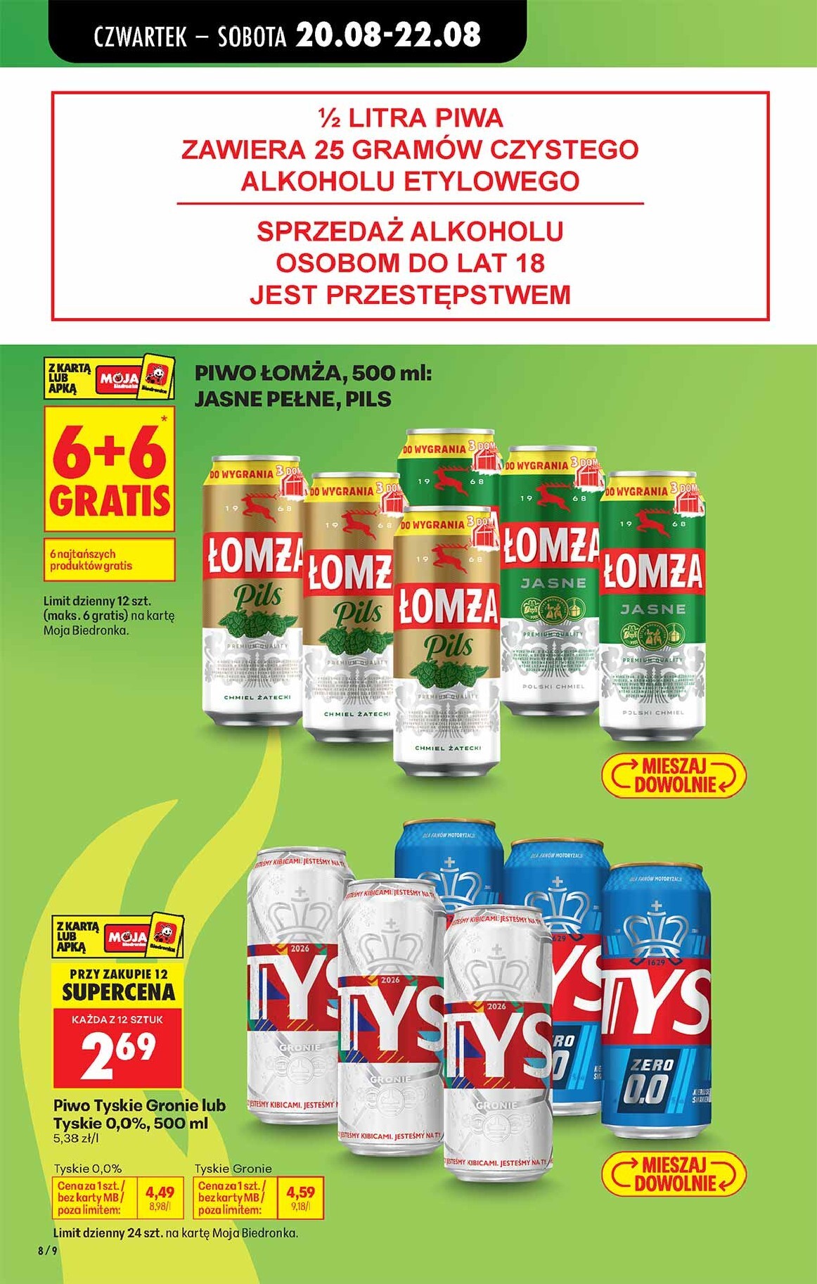 biedronka - Aktuální Biedronka leták platný od čtvrtka 20.08.2026 do pondělí 31.08.2026 - page: 8