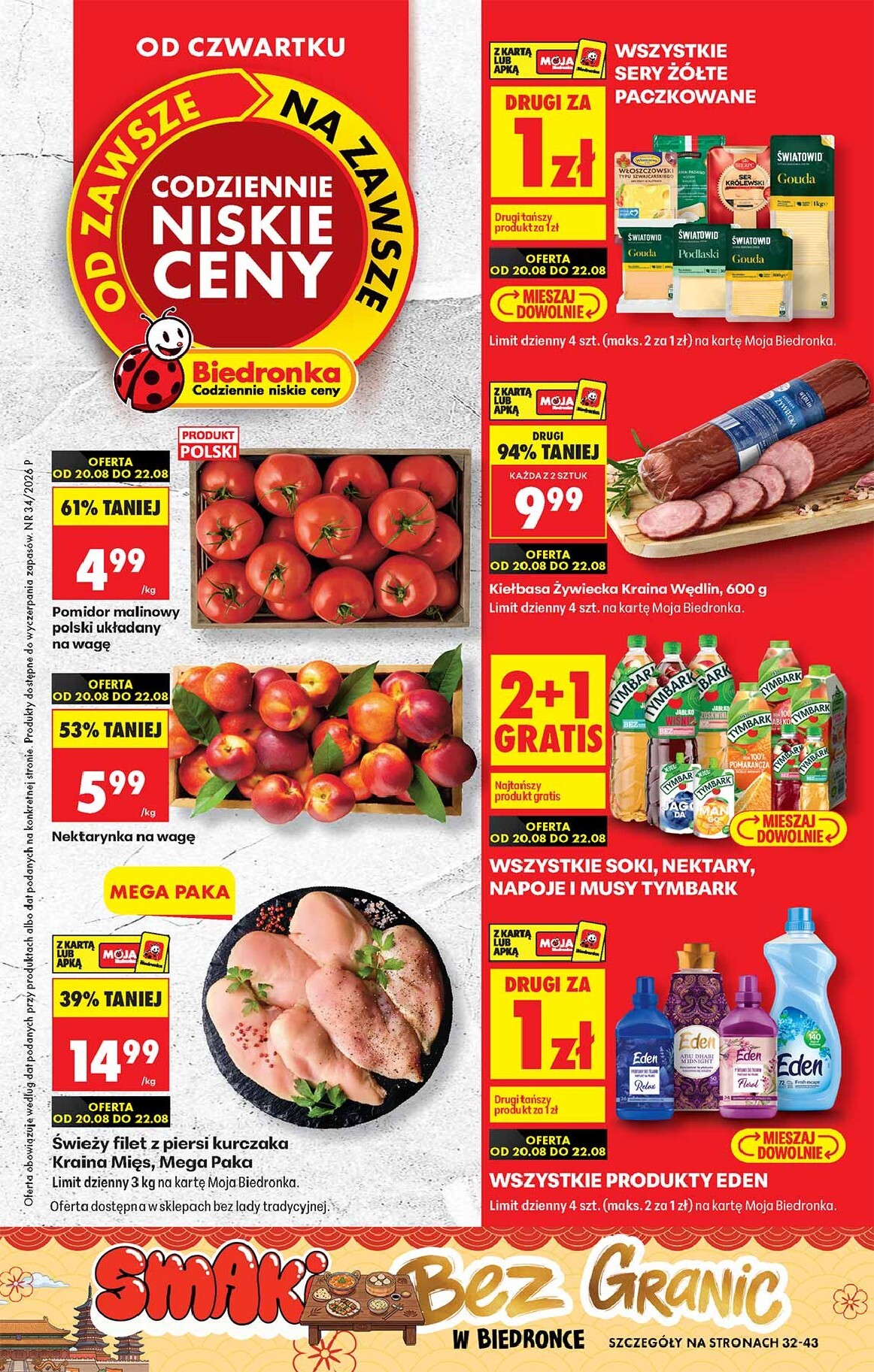 biedronka - Aktuální Biedronka leták platný od čtvrtka 20.08.2026 do pondělí 31.08.2026
