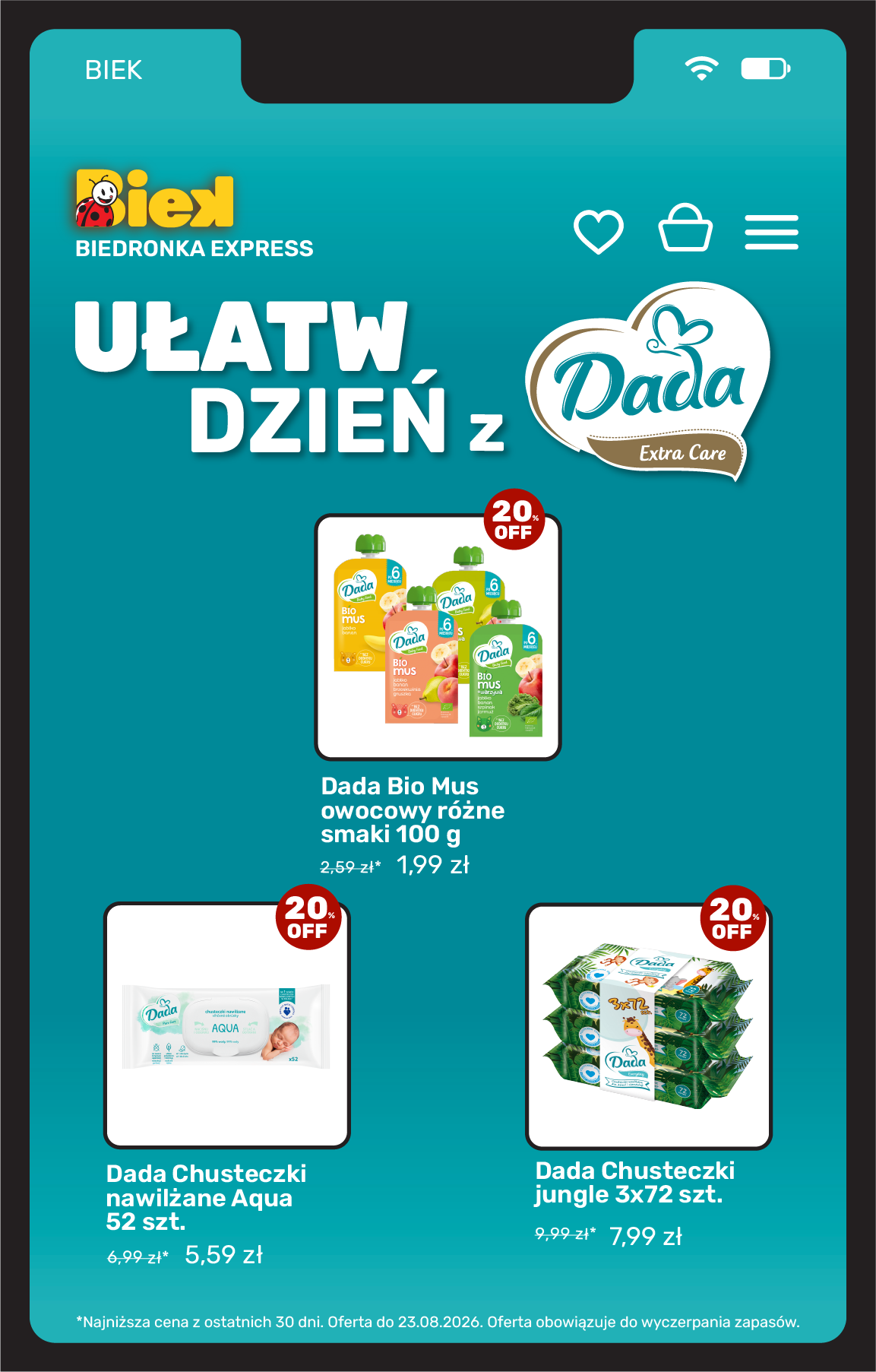biedronka - Aktuální Biedronka - Biek leták platný od pátku 21.08.2026 do neděle 23.08.2026 - page: 16