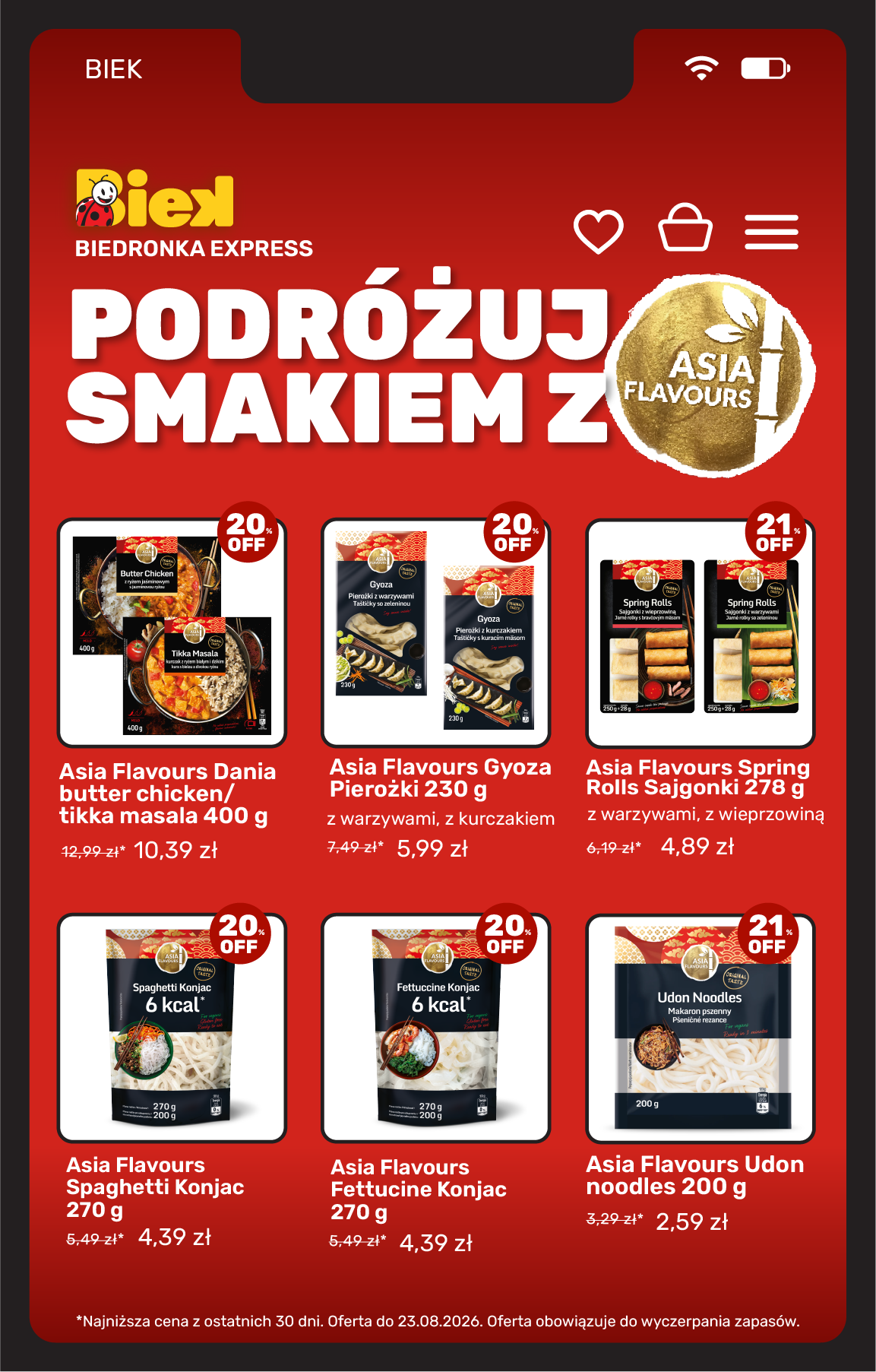 biedronka - Aktuální Biedronka - Biek leták platný od pátku 21.08.2026 do neděle 23.08.2026 - page: 9