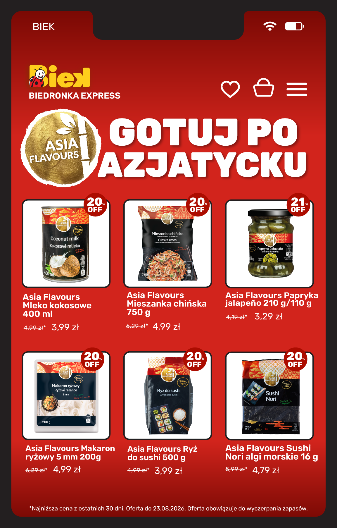 biedronka - Aktuální Biedronka - Biek leták platný od pátku 21.08.2026 do neděle 23.08.2026 - page: 10