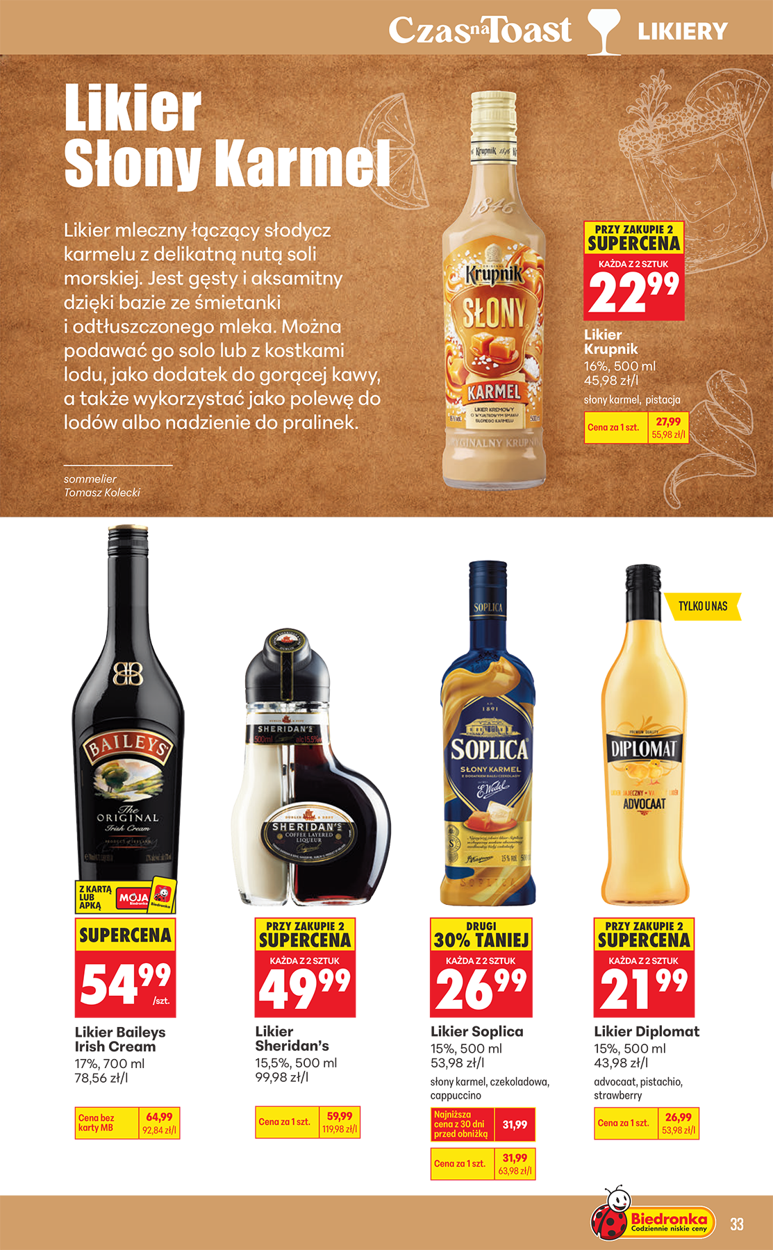 biedronka - Aktuální Biedronka - Czas na toast leták platný od pondělí 07.09.2026 do soboty 19.09.2026 - page: 33