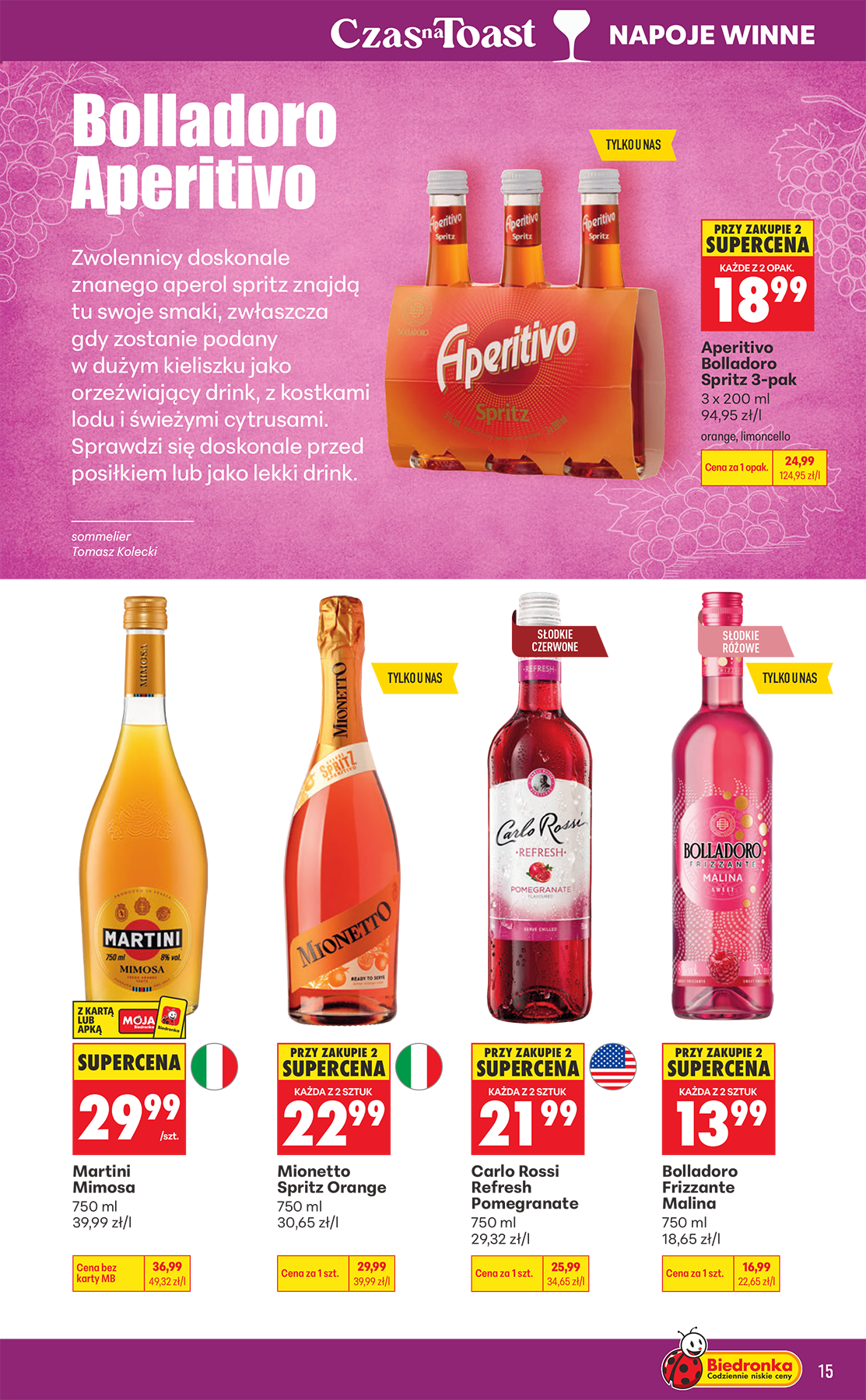 biedronka - Aktuální Biedronka - Czas na toast leták platný od pondělí 07.09.2026 do soboty 19.09.2026 - page: 15