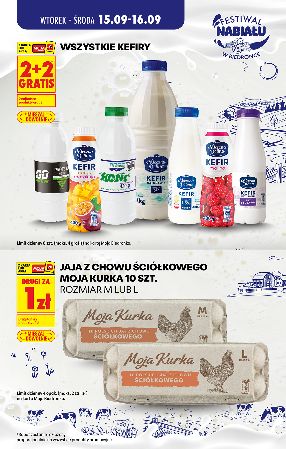 biedronka - Aktuální Biedronka - Festiwal nabiału leták platný od úterý 15.09.2026 do soboty 19.09.2026 - page: 2