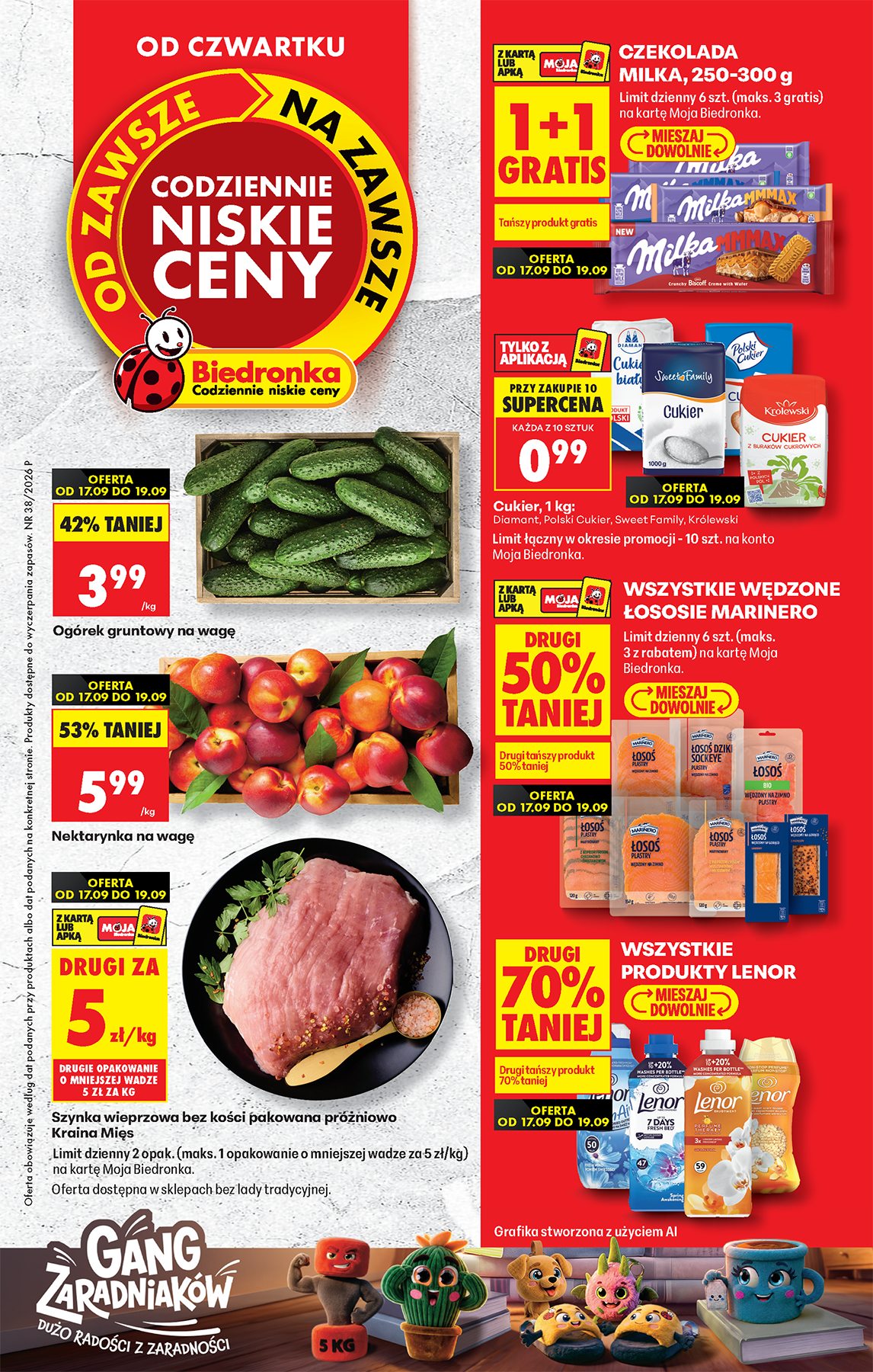 biedronka - Aktuální Biedronka - Od czwartku do soboty leták platný od čtvrtka 17.09.2026 do soboty 19.09.2026 - page: 1