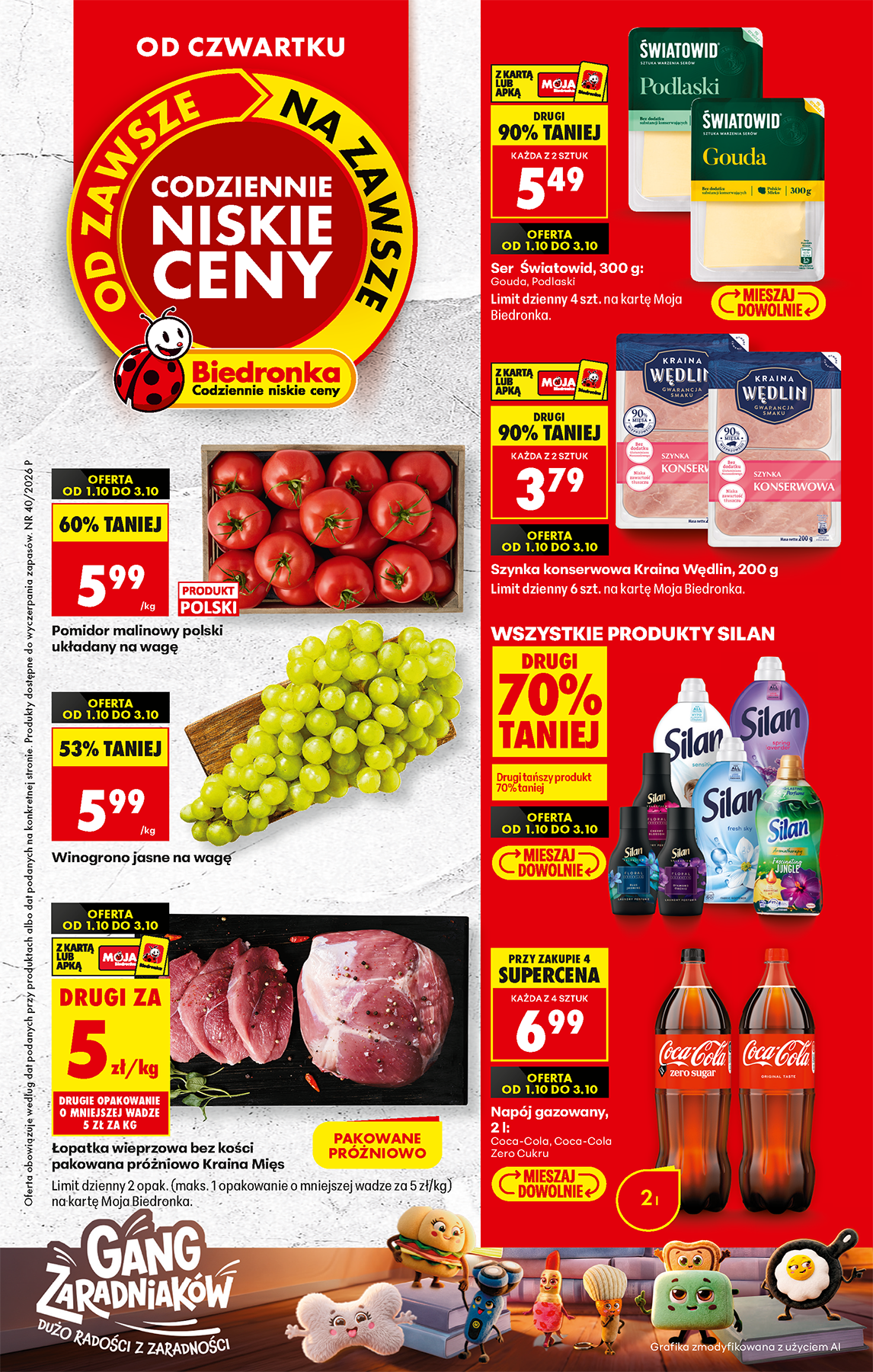 biedronka - Aktuální Biedronka leták platný od čtvrtka 01.10.2026 do středy 07.10.2026