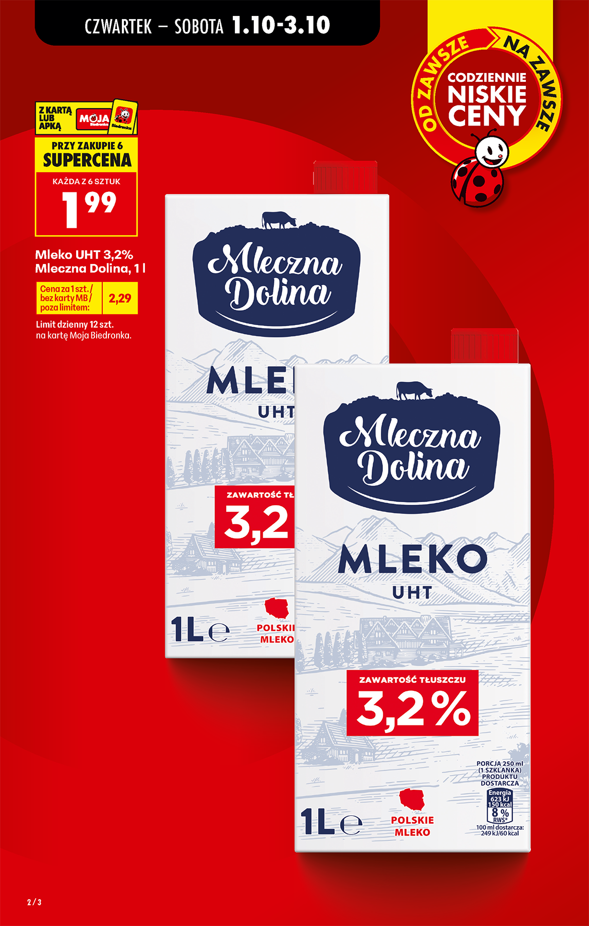 biedronka - Aktuální Biedronka leták platný od čtvrtka 01.10.2026 do středy 07.10.2026 - page: 2