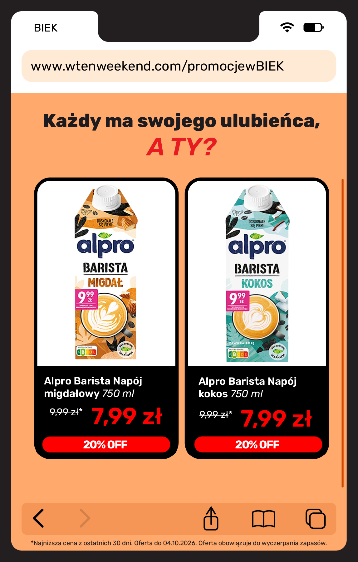 biedronka - Aktuální Biedronka - BIEK leták platný od pátku 02.10.2026 do soboty 31.10.2026 - page: 18