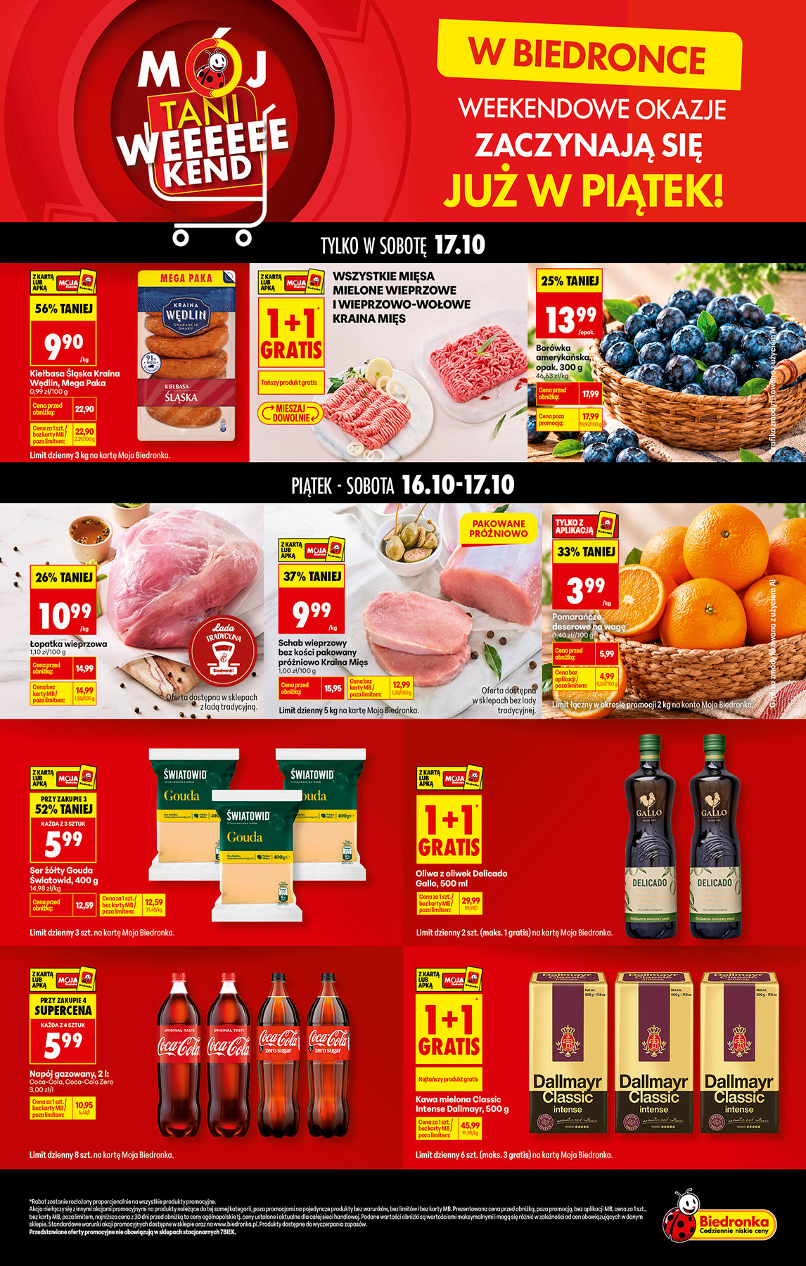 biedronka - Aktuální Biedronka - Tani weekend leták platný od pátku 16.10.2026 do soboty 17.10.2026