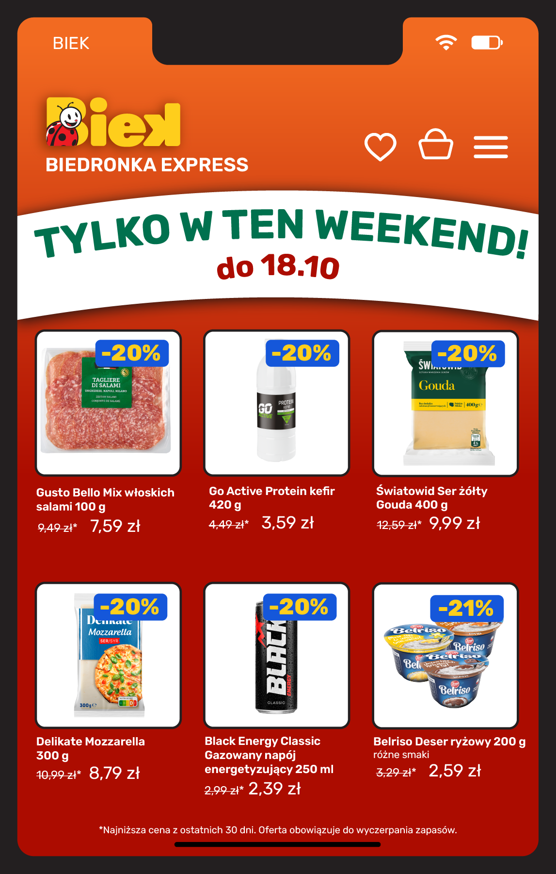biedronka - Aktuální Biedronka - Biek leták platný od pátku 16.10.2026 do neděle 18.10.2026 - page: 14