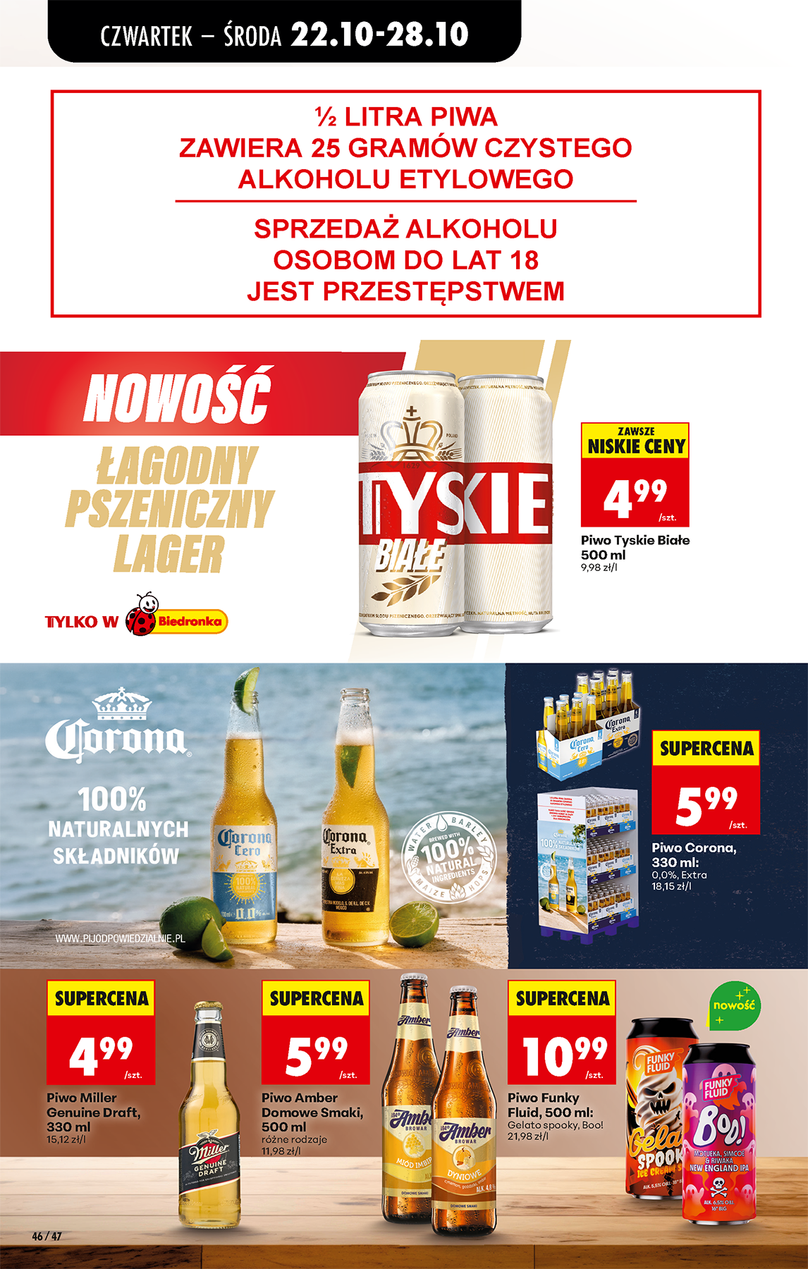 biedronka - Aktuální Biedronka - nabídky čtvrtek až sobota leták platný od čtvrtka 22.10.2026 do soboty 24.10.2026 - page: 62