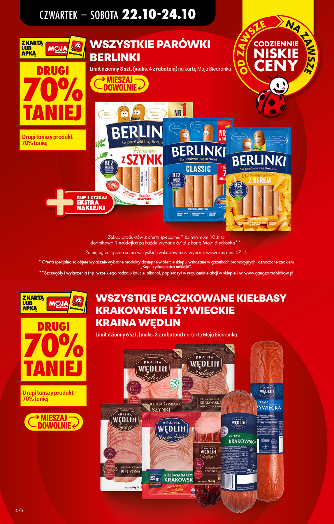 biedronka - Aktuální Biedronka - nabídky čtvrtek až sobota leták platný od čtvrtka 22.10.2026 do soboty 24.10.2026 - page: 4