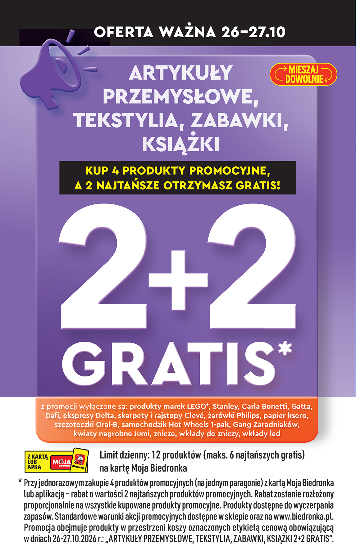 biedronka - Aktuální Biedronka - Super okazje na koniec miesiąca leták platný od pondělí 26.10.2026 do soboty 31.10.2026 - page: 4