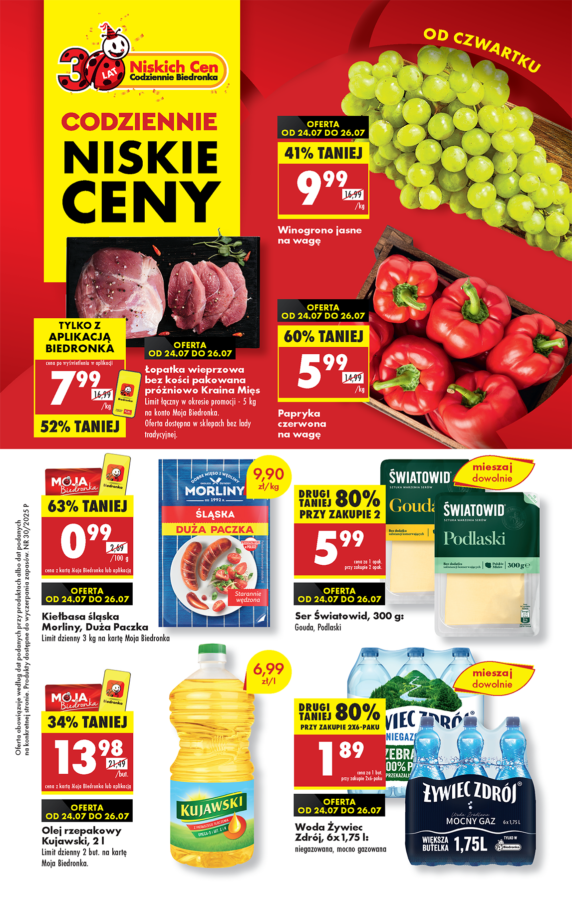 biedronka - Leták Biedronka od 24.07. do 30.07.