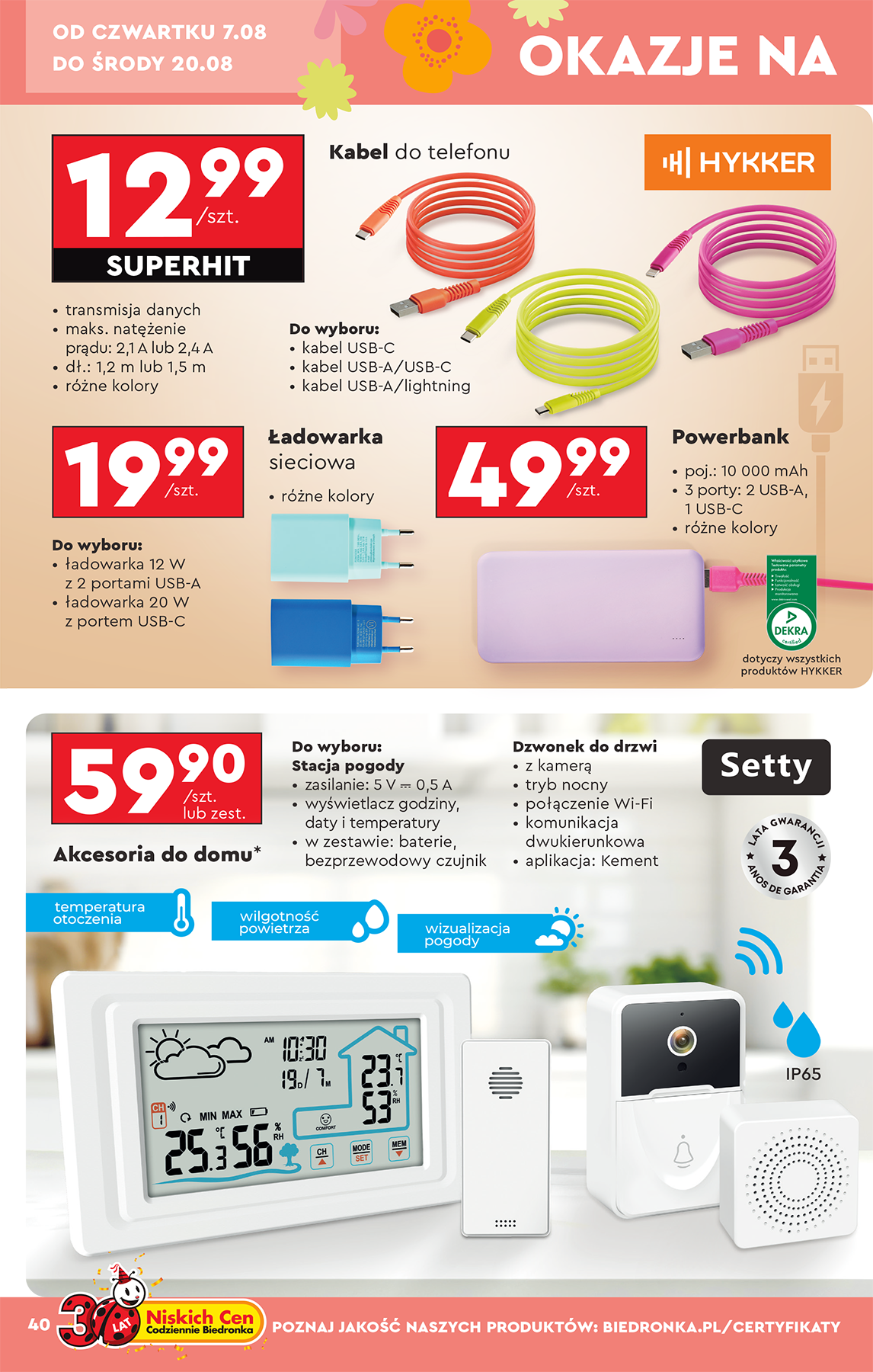 biedronka - Leták Biedronka - Hity i inspiracje od 04.08. do 16.08. - page: 42