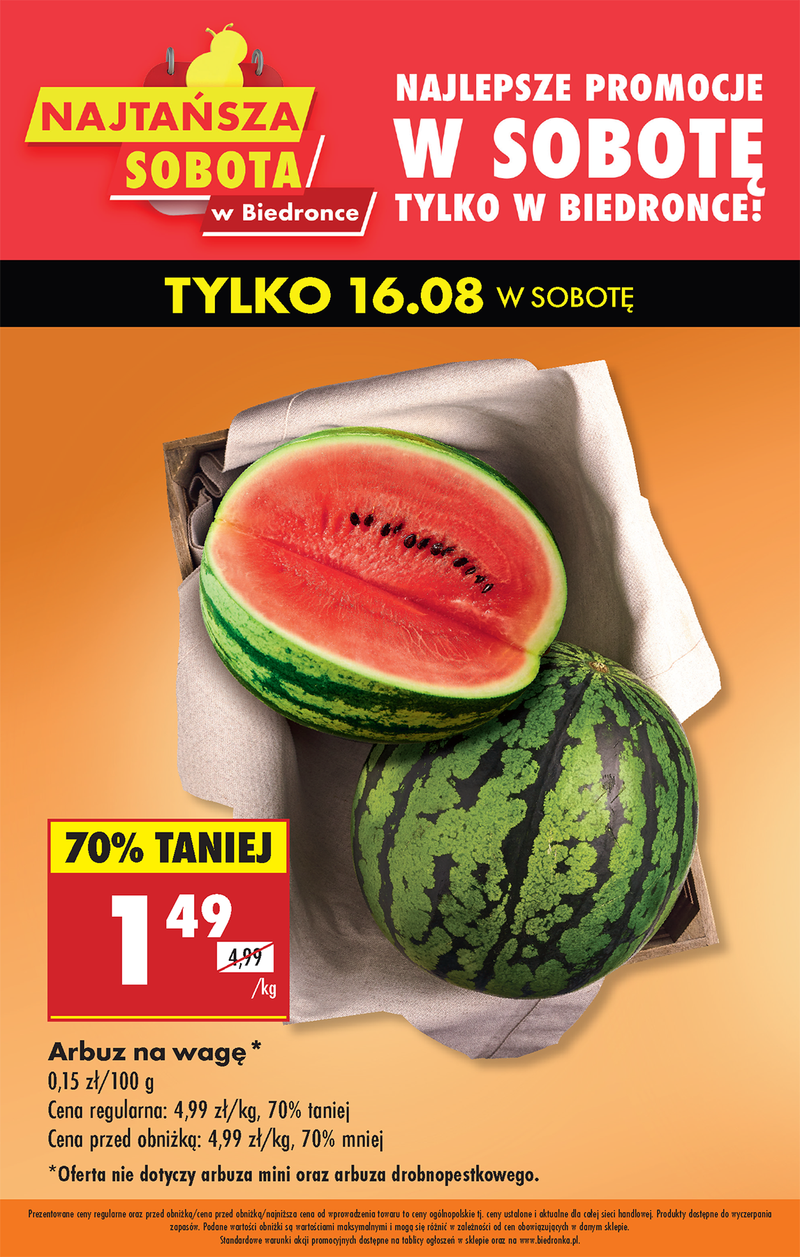 biedronka - Leták Biedronka - Najtansza sobota od 16.08. do 16.08. - page: 2