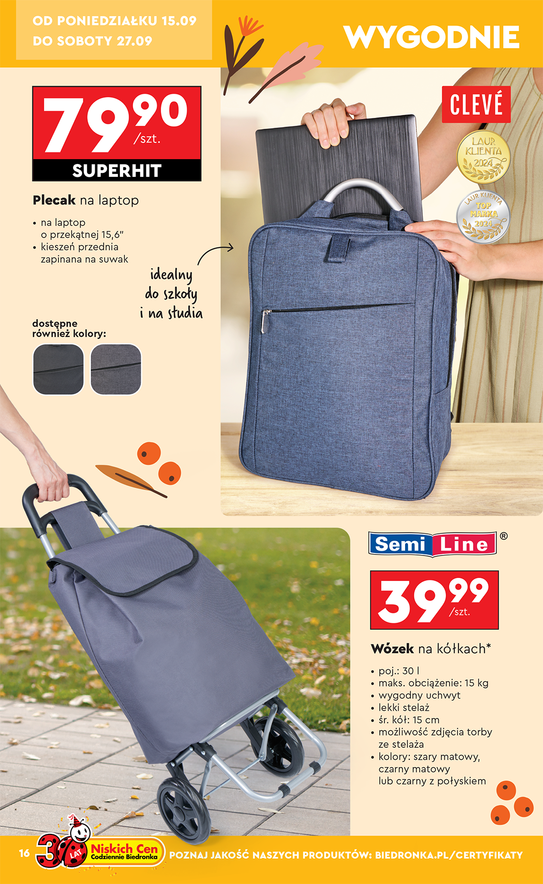 biedronka - Leták Biedronka - Hity i inspiracje od 15.09. do 27.09. - page: 18