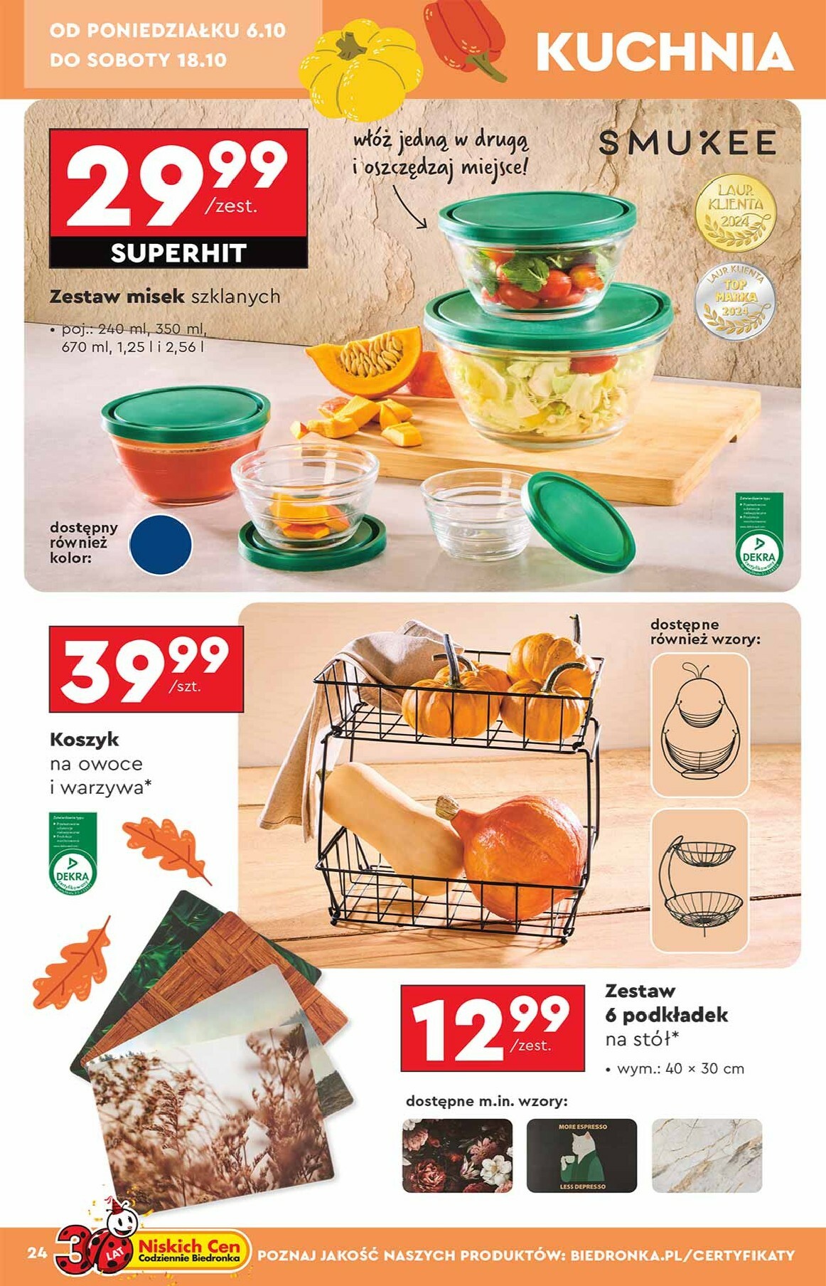 biedronka - Aktuální leták Biedronka - Hity i inspiracje od 06.10. do 18.10. - page: 24