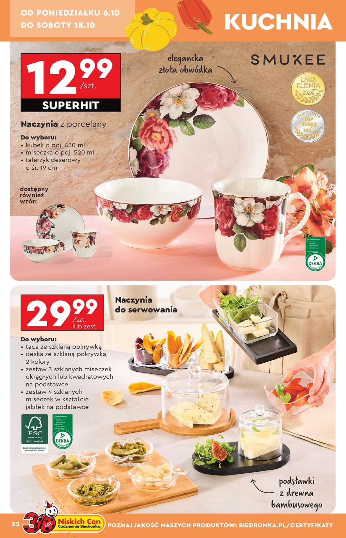 biedronka - Aktuální leták Biedronka - Hity i inspiracje od 06.10. do 18.10. - page: 22